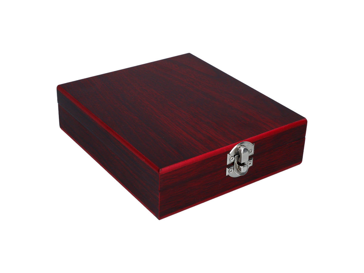Set pour ouvrir le vin dans une élégante boîte en bois personnalisable par gravure