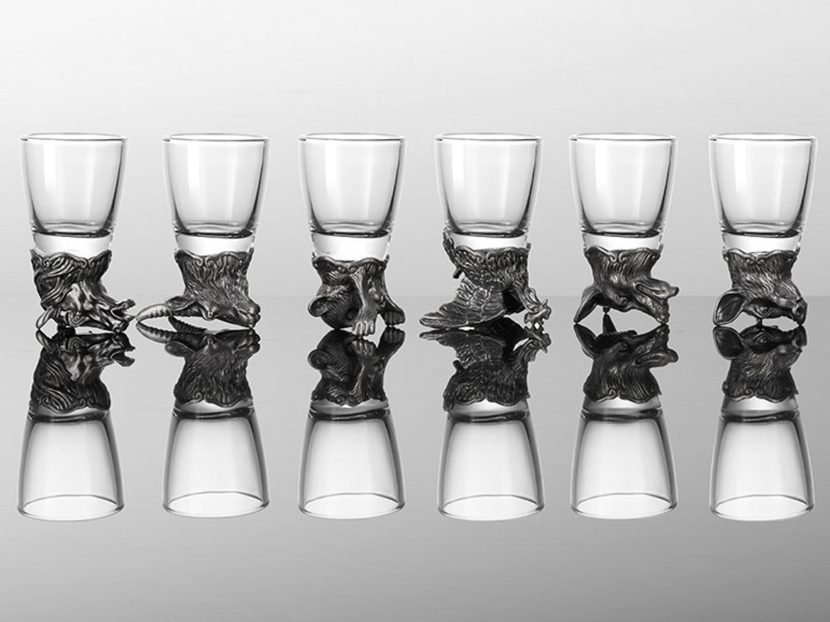 Set of 12 Shot Glasses 25ml with a 250ml Pitcher, Customizable with Engraving
