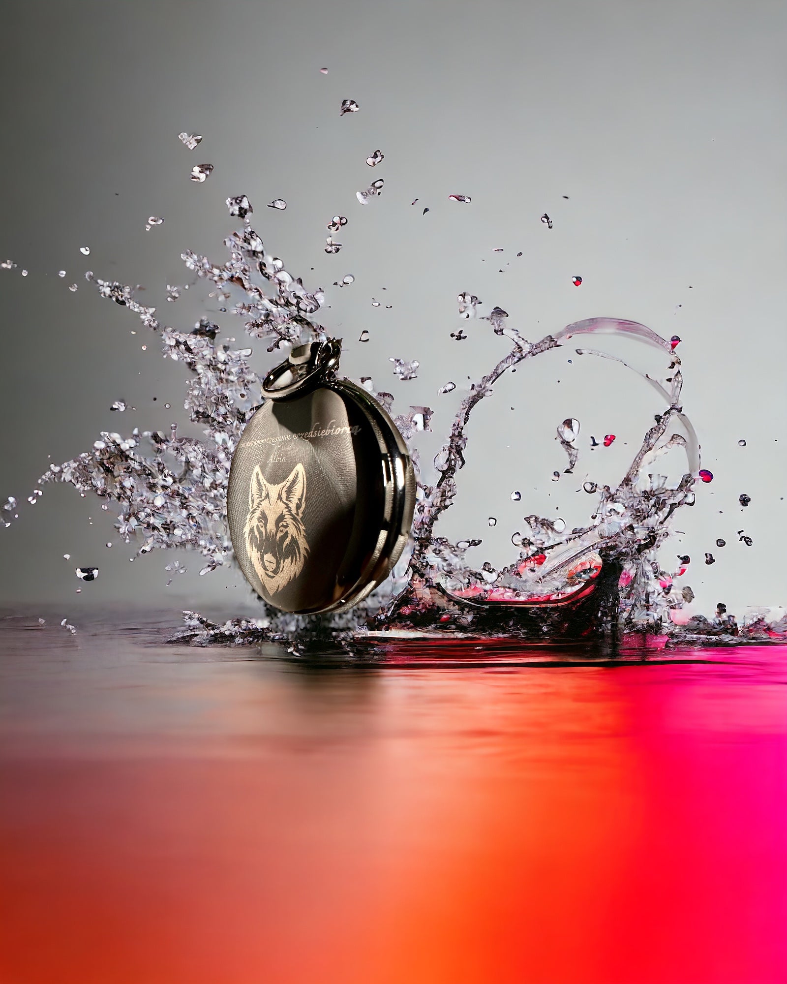 Klassische Mechanische Taschenuhr mit Doppelabdeckung – Manuell, Schwarz, Personalisierung mit Gravur