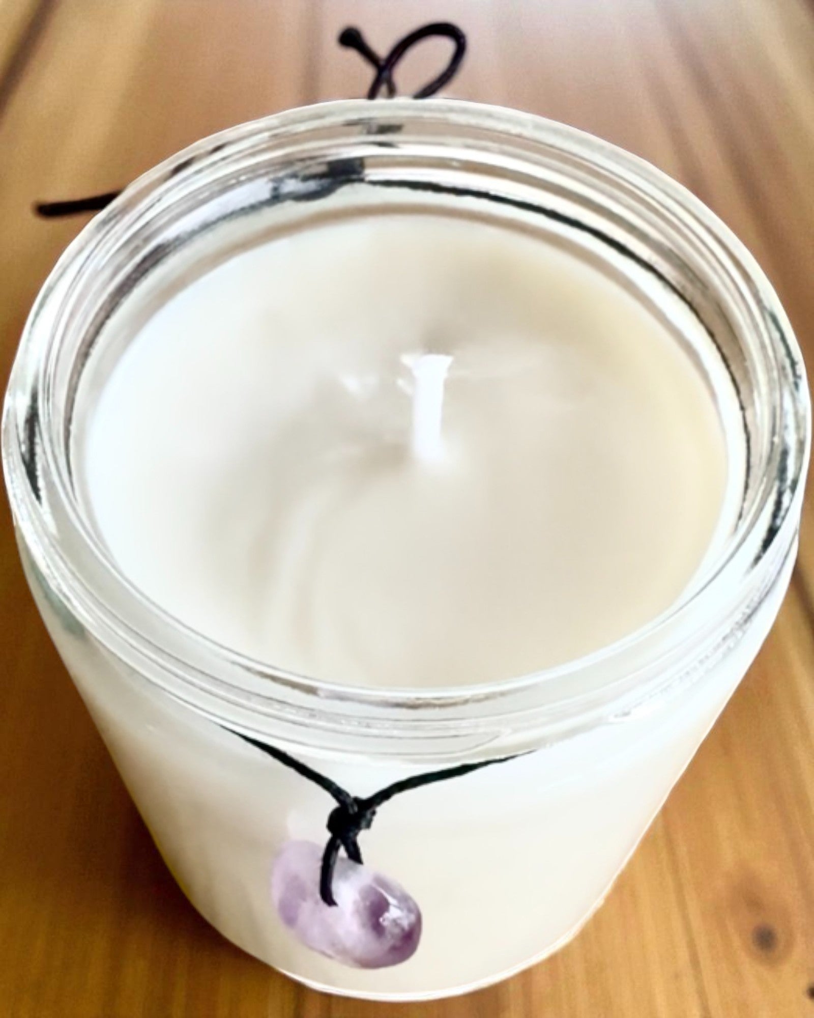 Amethyst Intentional Soy Candle – peace, harmony and purification, 250 ml, option for personalization as a gift