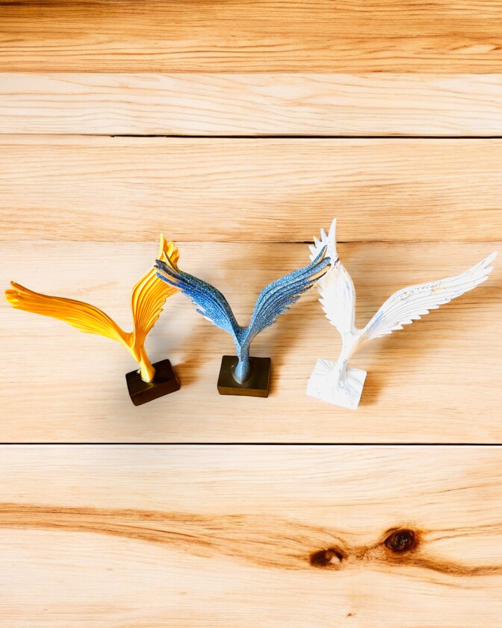 Elegante Statuetta Ali d'Angelo 33 cm di altezza – "Guardiani Alati", possibilità di personalizzazione con incisione per regalo, personalizzazione, 3 varianti di colore