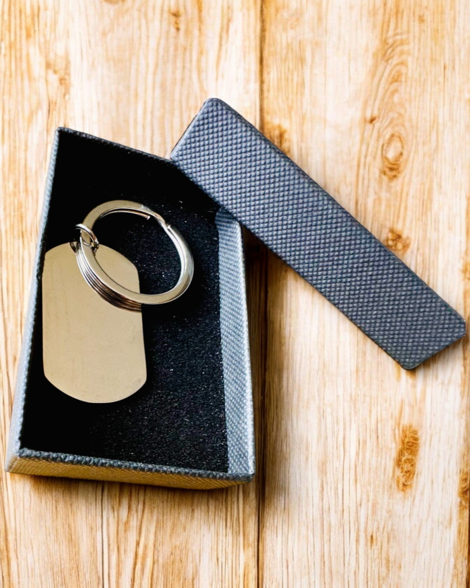 Military ID Tag "Dog Tag" in Stainless Steel – Personalized Engraving