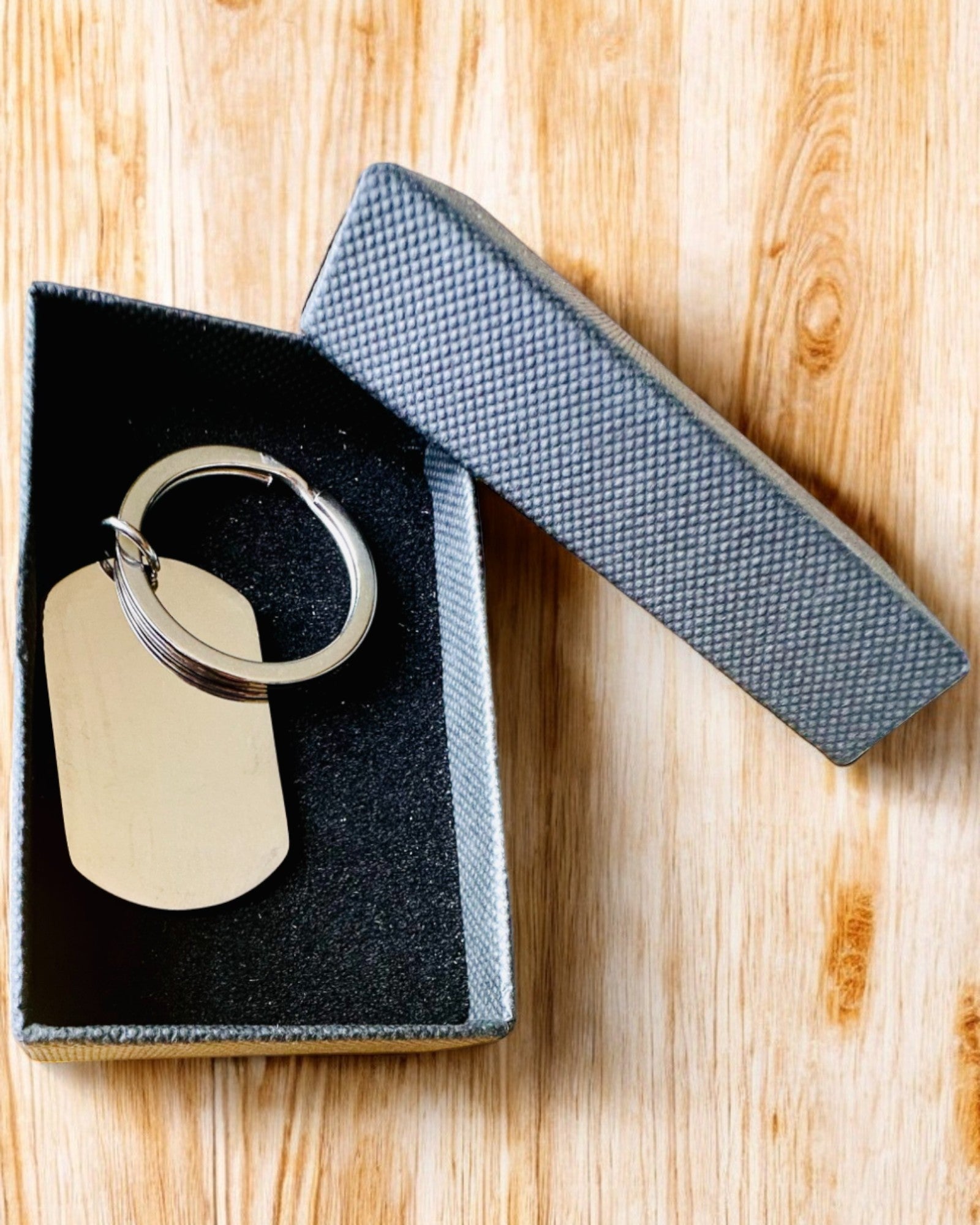 Military ID Tag "Dog Tag" in Stainless Steel – Personalized Engraving