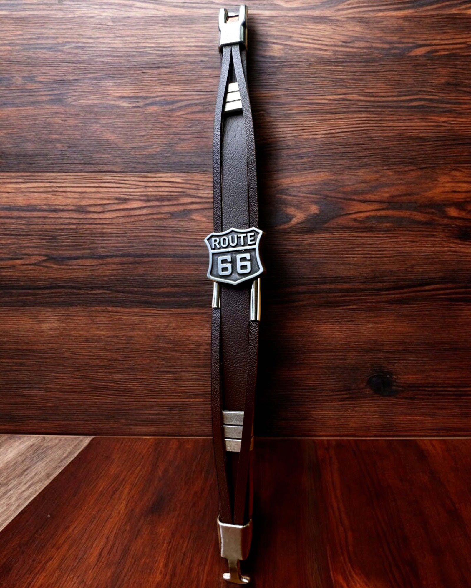 Braccialetto del Viaggiatore Route 66 - possibilità di personalizzazione con incisione