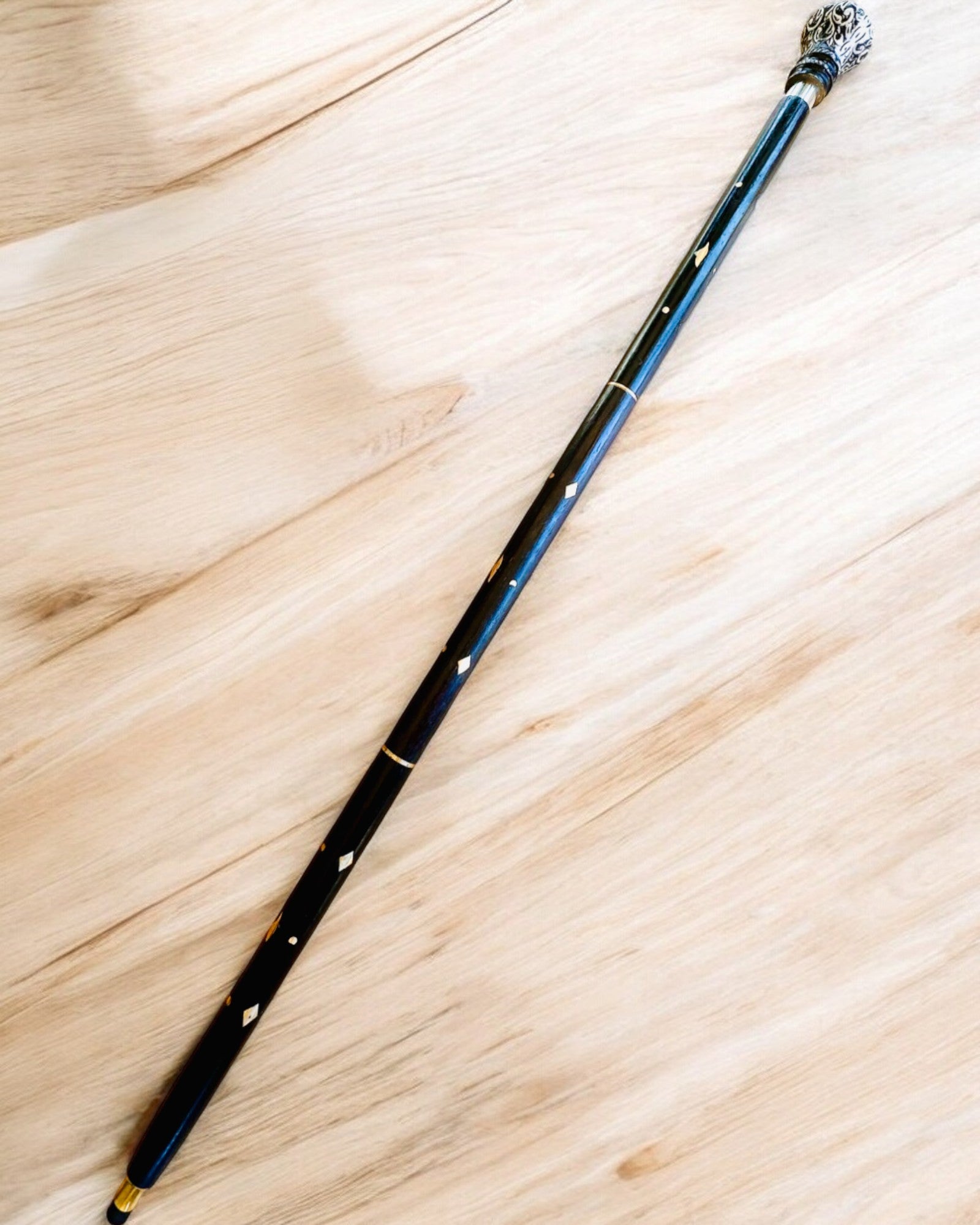 Canne de marche "Canne Majesté" en bois, fabriquée à la main, possibilité de gravure, 2 variantes au choix