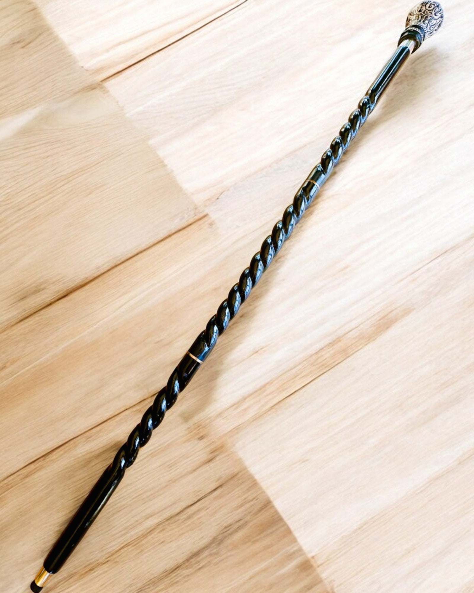 Canne de marche "Canne Majesté" en bois, fabriquée à la main, possibilité de gravure, 2 variantes au choix