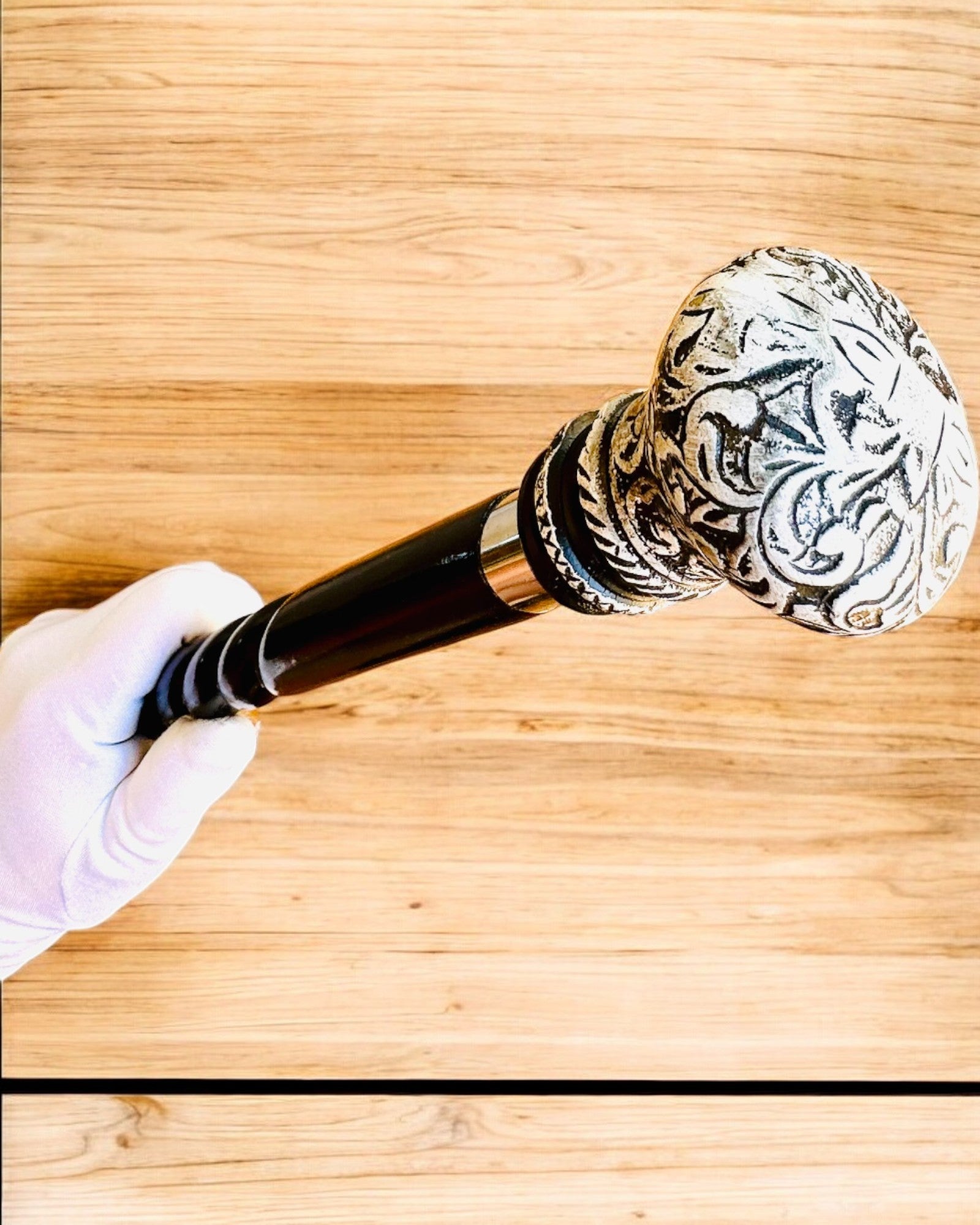 Canne de marche "Canne Majesté" en bois, fabriquée à la main, possibilité de gravure, 2 variantes au choix