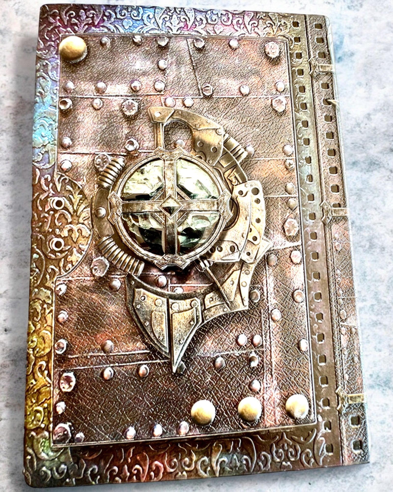 Chronique du Guerrier Carnet avec Motif de Chevalier, carnet personnalisable avec gravure pour cadeau