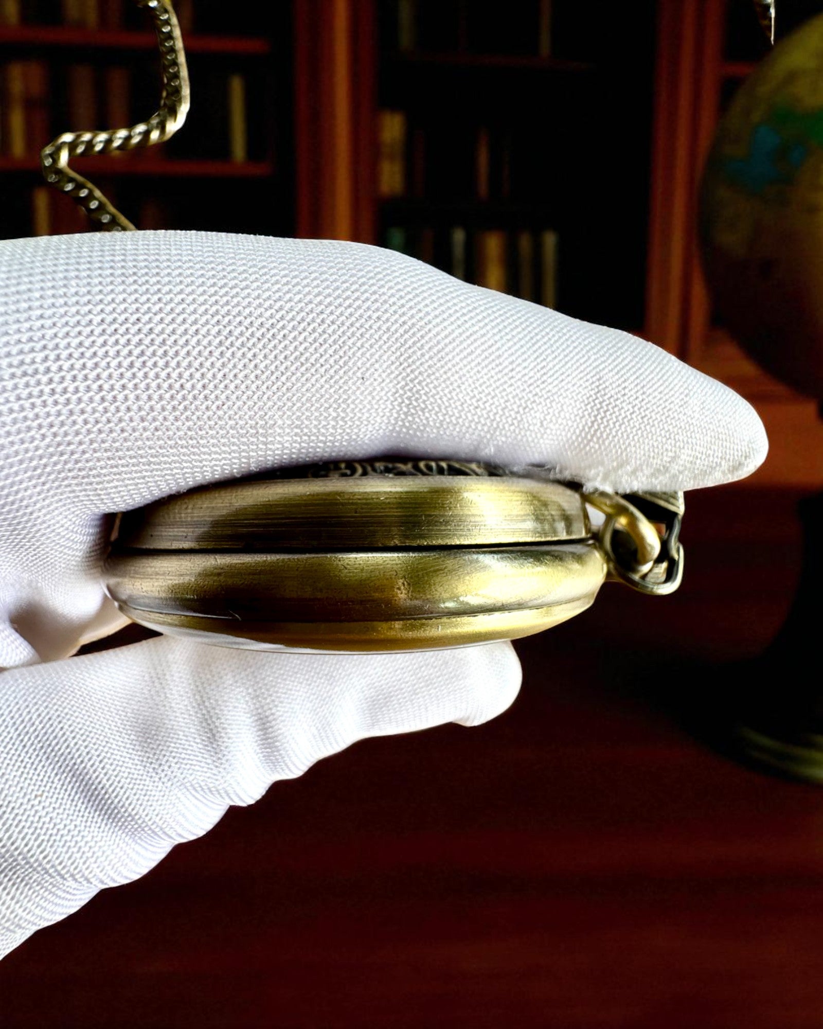 Montre de poche « Veritas Tempus » – chronomètre mécanique avec possibilité de gravure pour cadeau, 2 variantes au choix