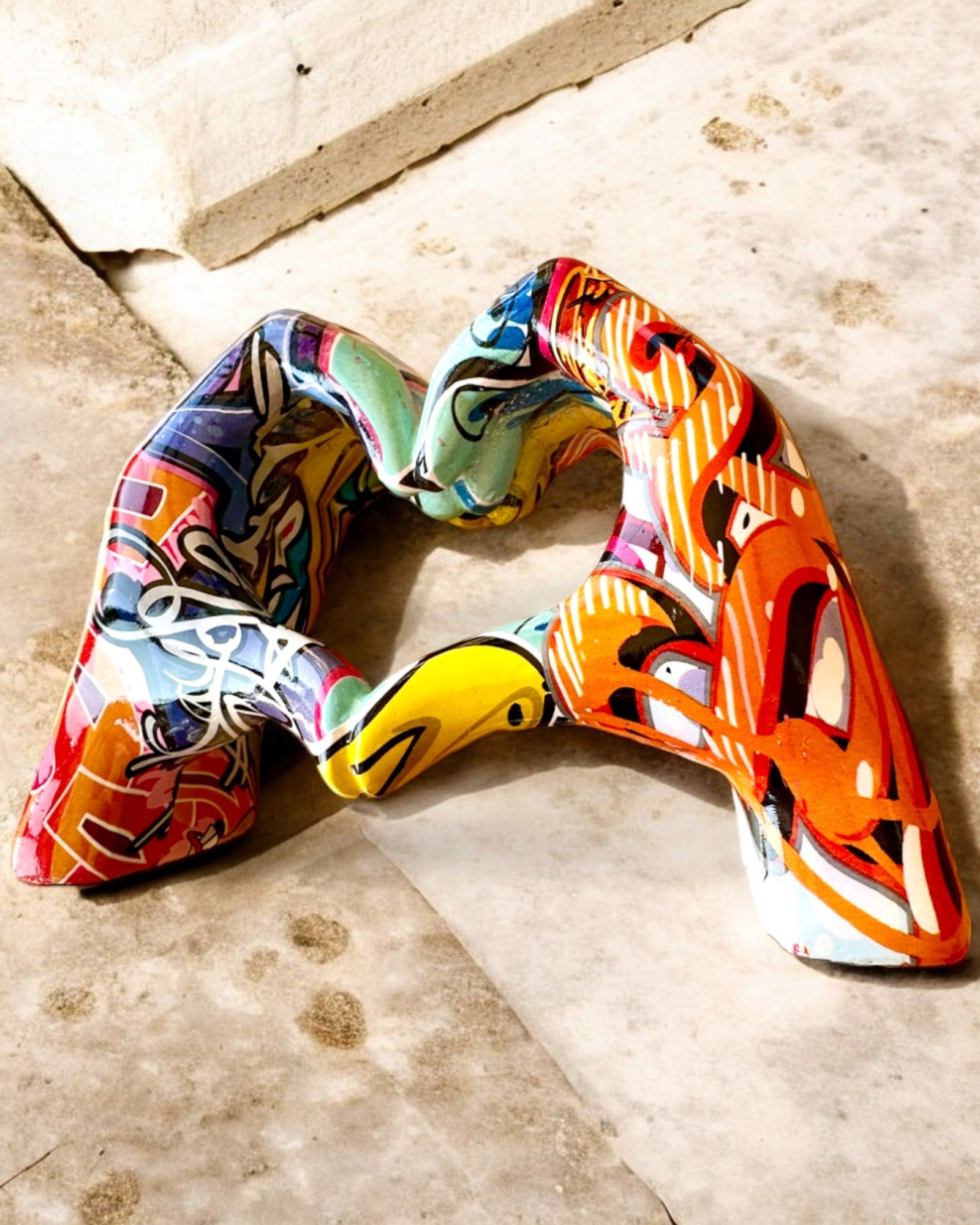 Figura decorativa Colorato Manico Decorativo ArtBrace - possibilità di personalizzazione con incisione, per regalo