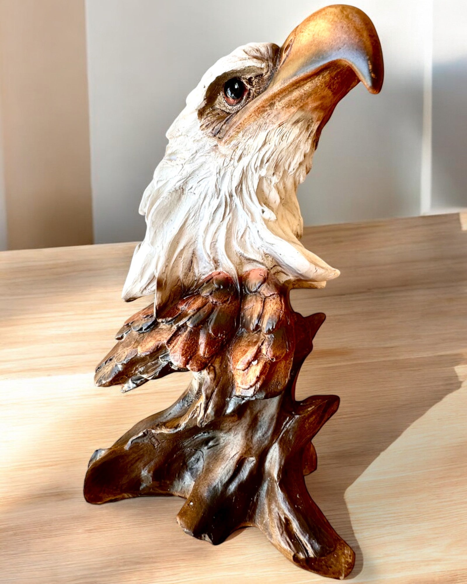 Sculpture d'Aigle de la Liberté en Résine avec Possibilité de Gravure pour cadeau 26.5 cm de hauteur