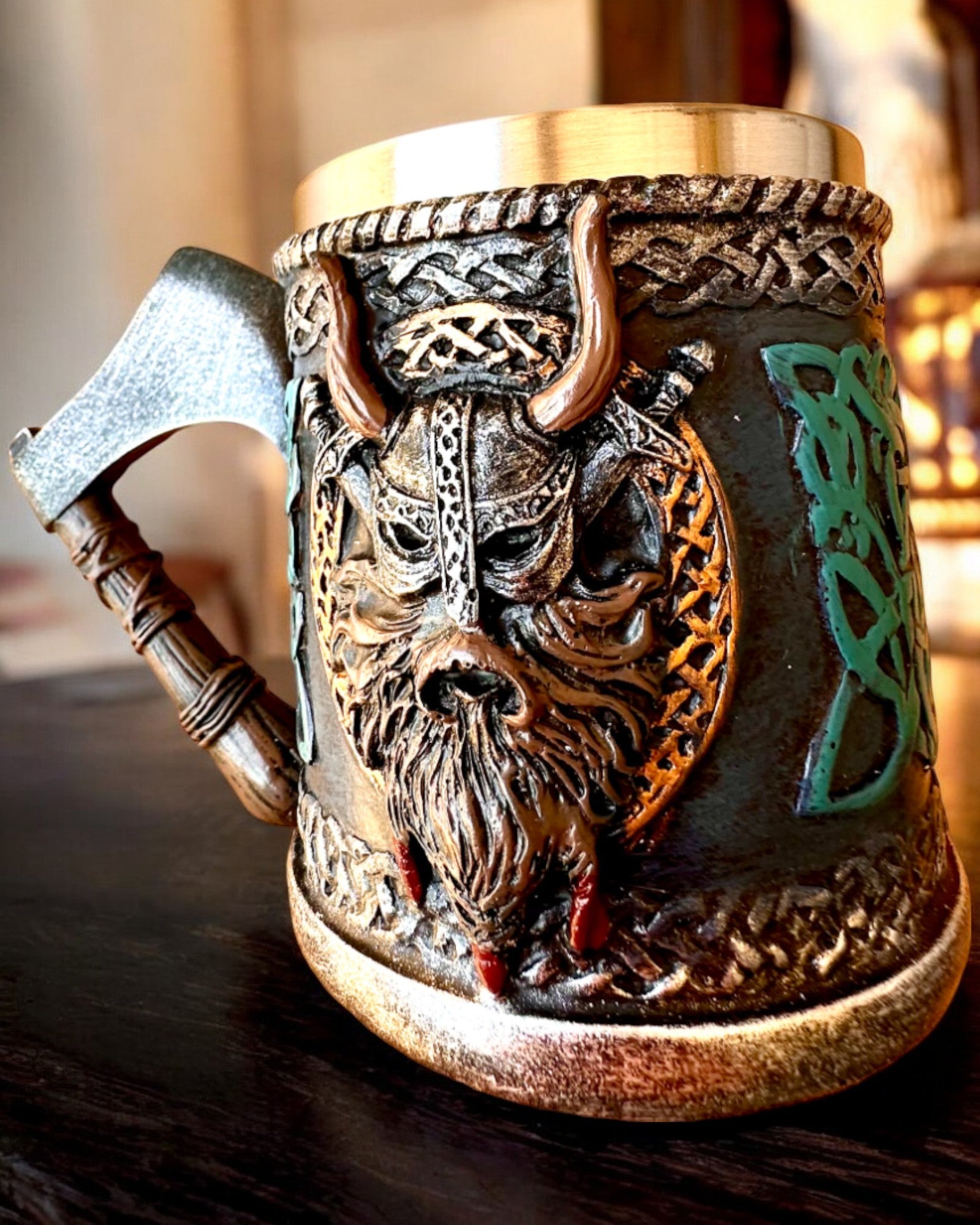 Tazza vichinga Ragnar's Horn - con Opzione di Incisione per regalo, 250 ml