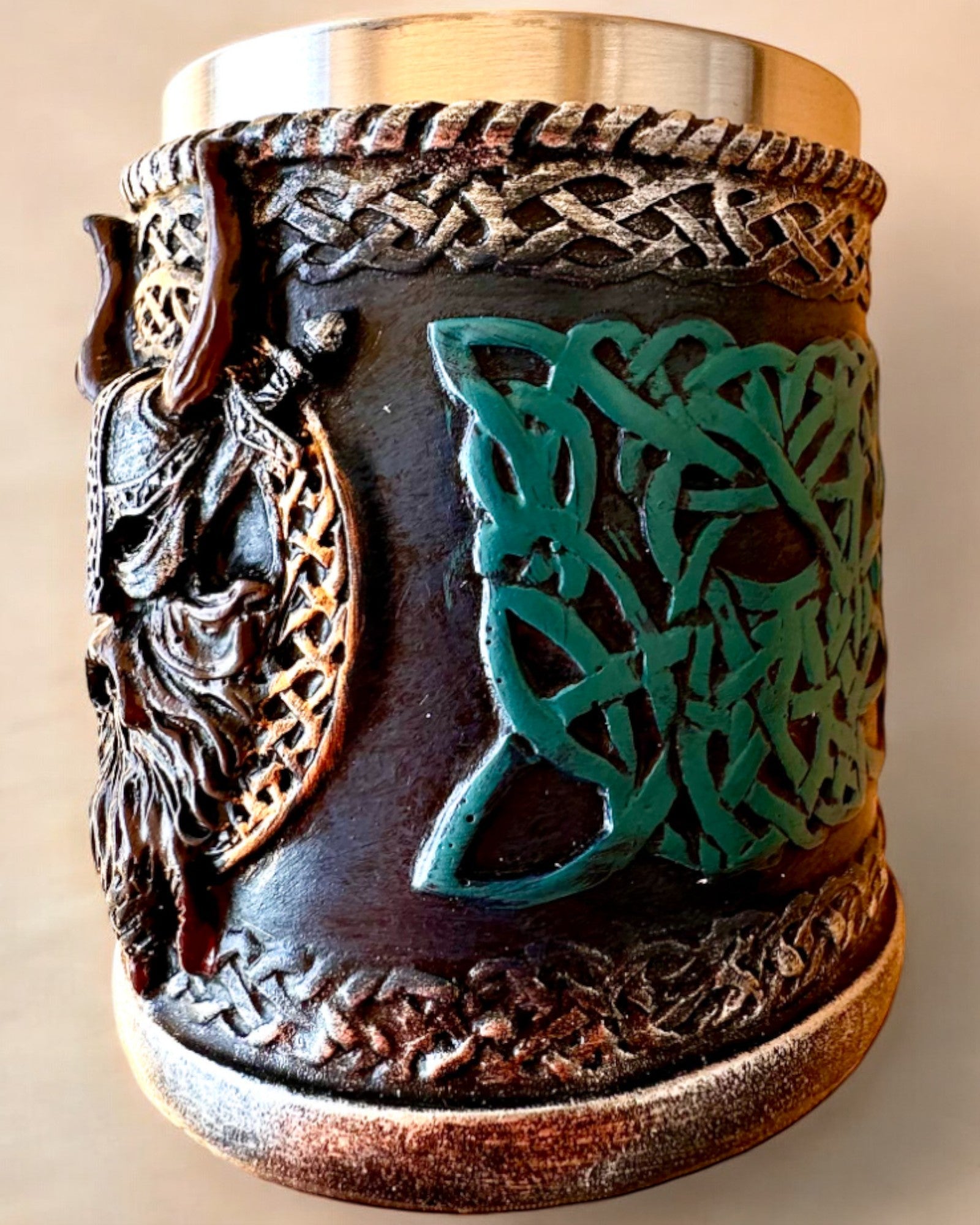 Tazza vichinga Ragnar's Horn - con Opzione di Incisione per regalo, 250 ml