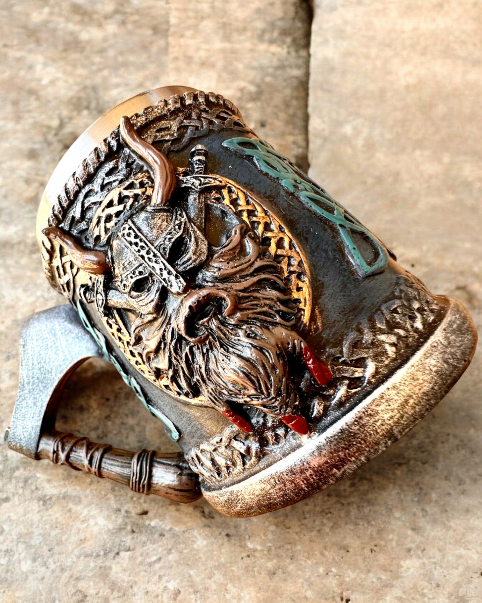 Tazza vichinga Ragnar's Horn - con Opzione di Incisione per regalo, 250 ml