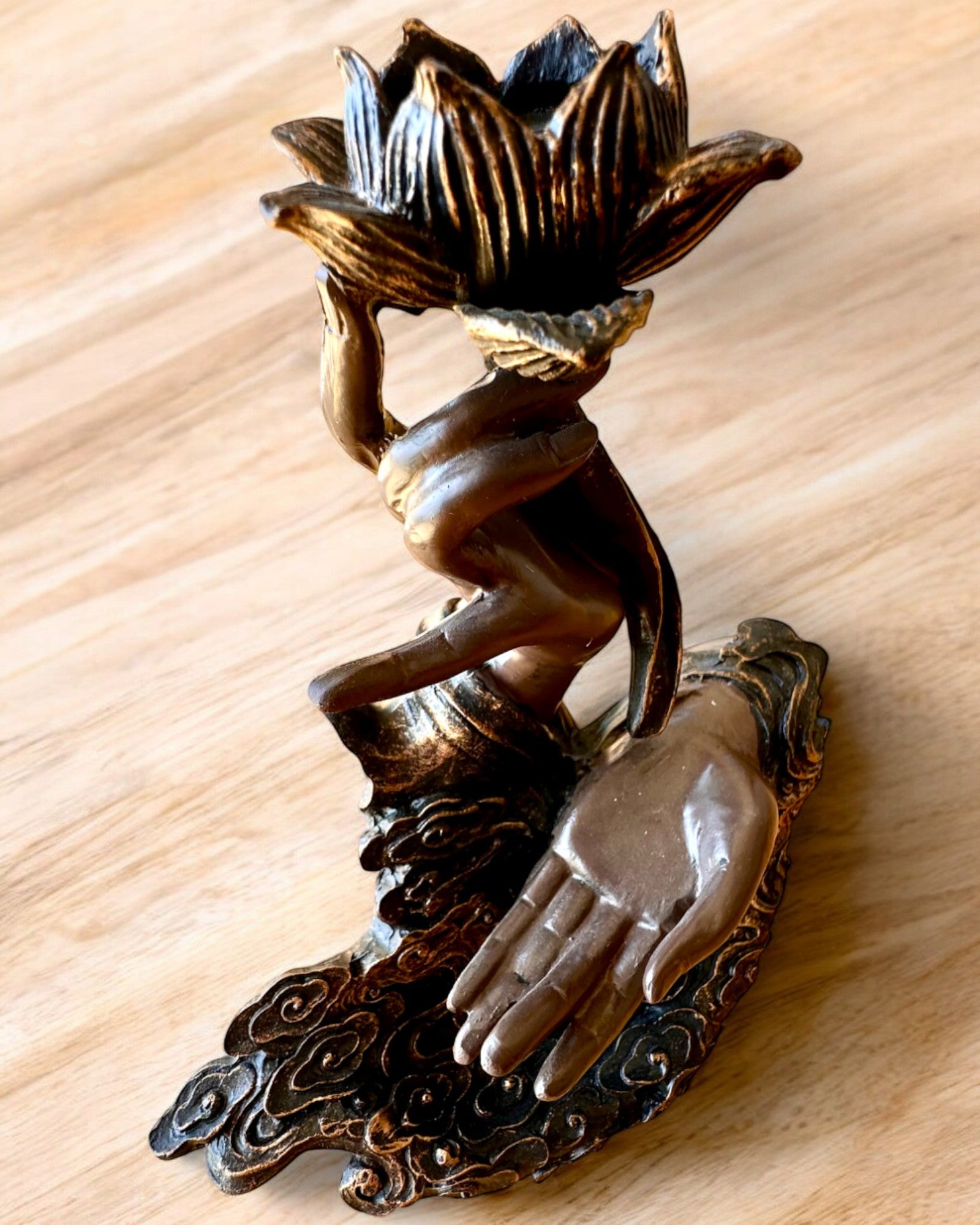 Mystical Hand, Incense Burner, Incense Holder with Flow, personalization with engraving available for gift