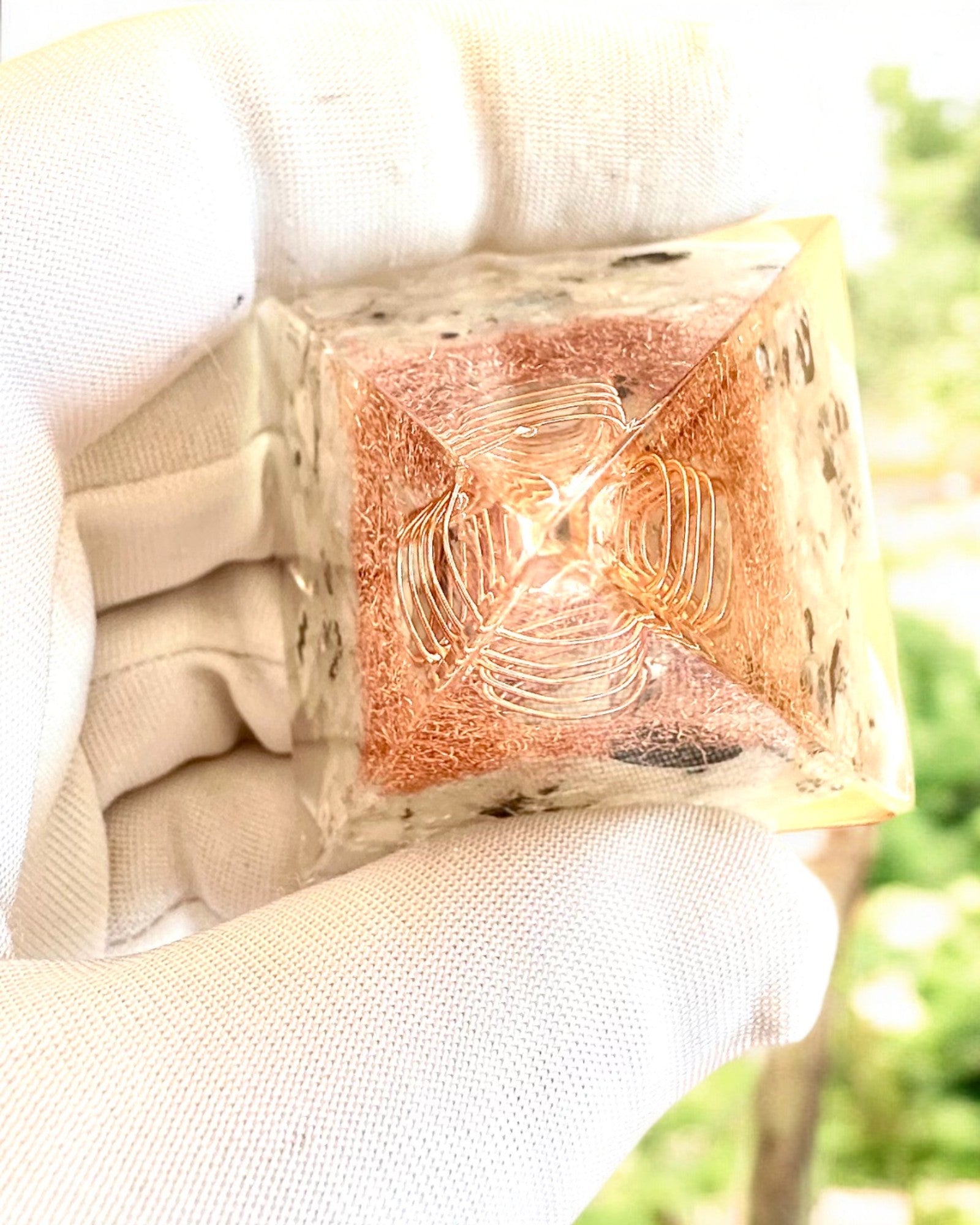 Piramide Energetica orgonica "Copper Harmony"