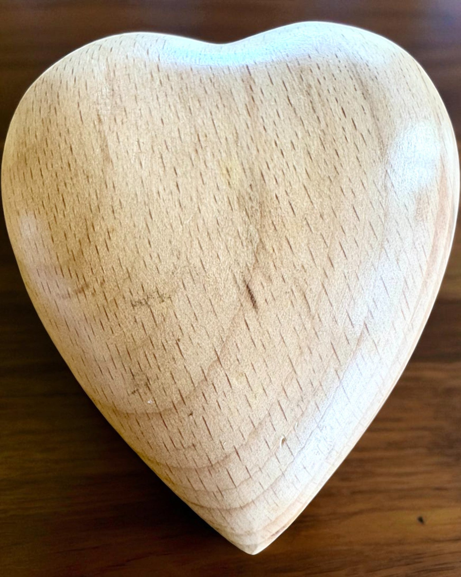 Cœur en bois, boîte de 9 cm pour Sentiment Secret, possibilité de personnalisation avec gravure pour cadeau