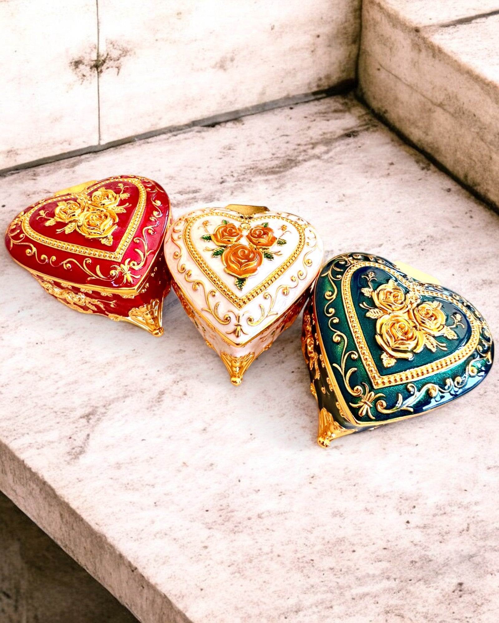 Coffret à bijoux "Royal Elegance" - avec option de gravure pour cadeau, 3 variantes au choix