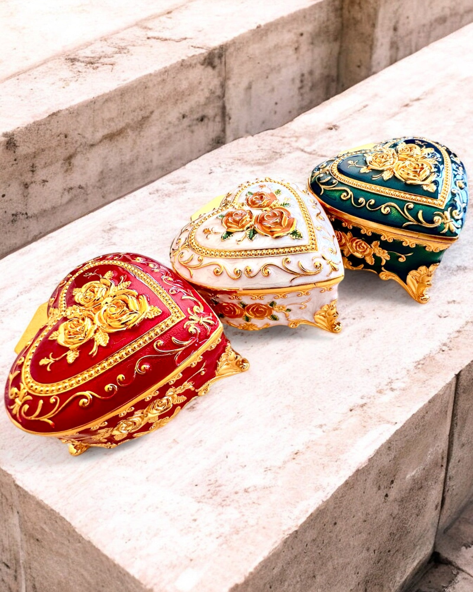 Coffret à bijoux "Royal Elegance" - avec option de gravure pour cadeau, 3 variantes au choix