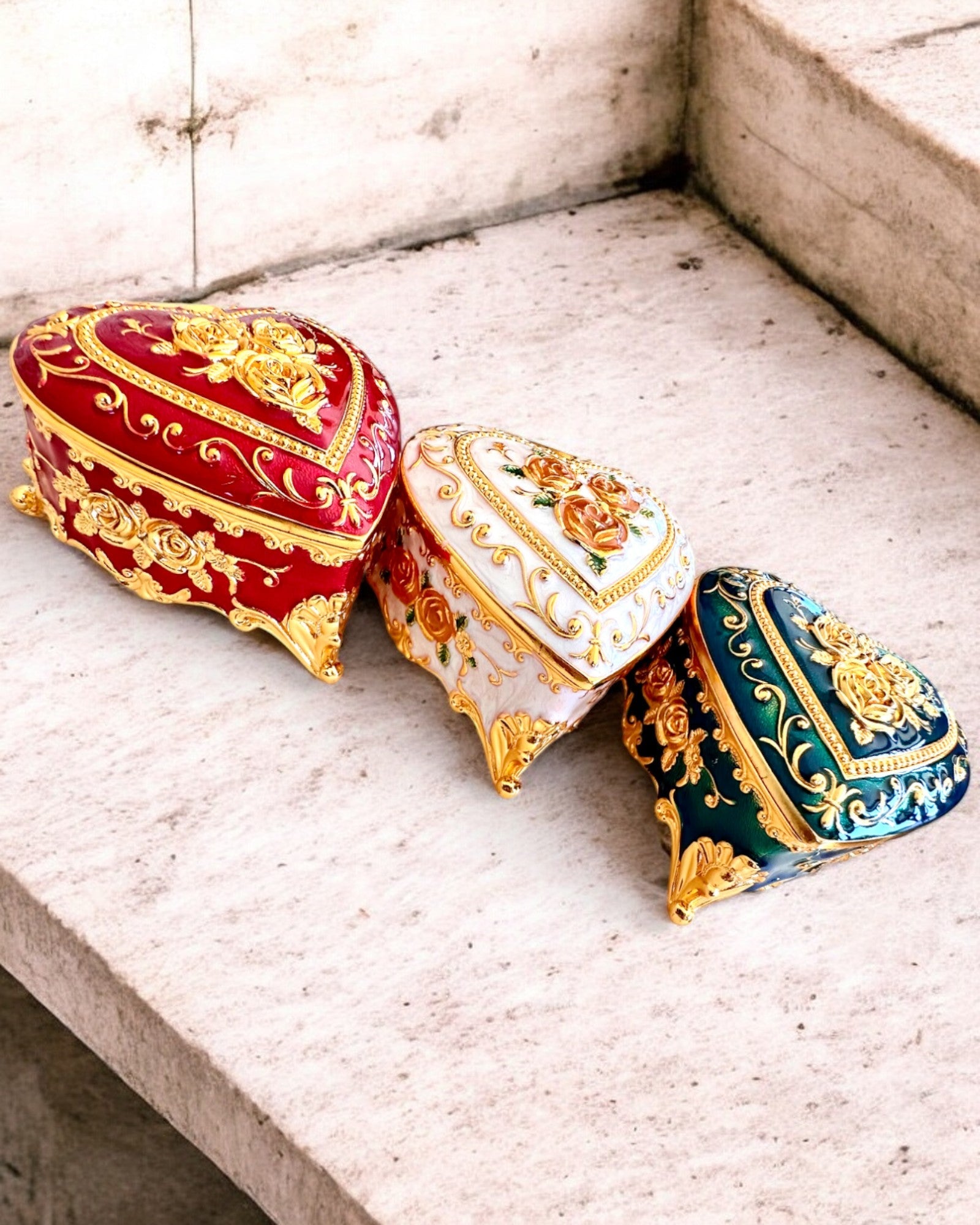 Coffret à bijoux "Royal Elegance" - avec option de gravure pour cadeau, 3 variantes au choix