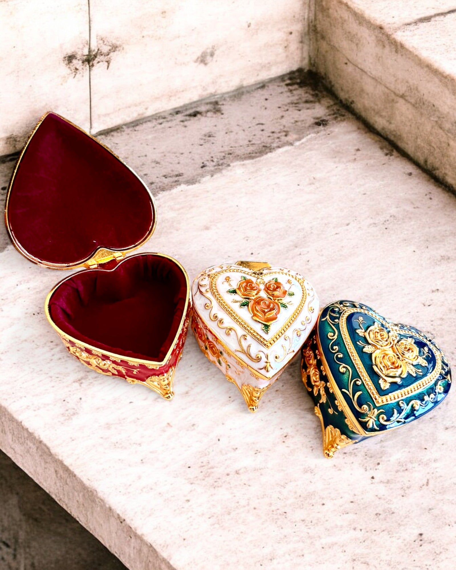 Coffret à bijoux "Royal Elegance" - avec option de gravure pour cadeau, 3 variantes au choix