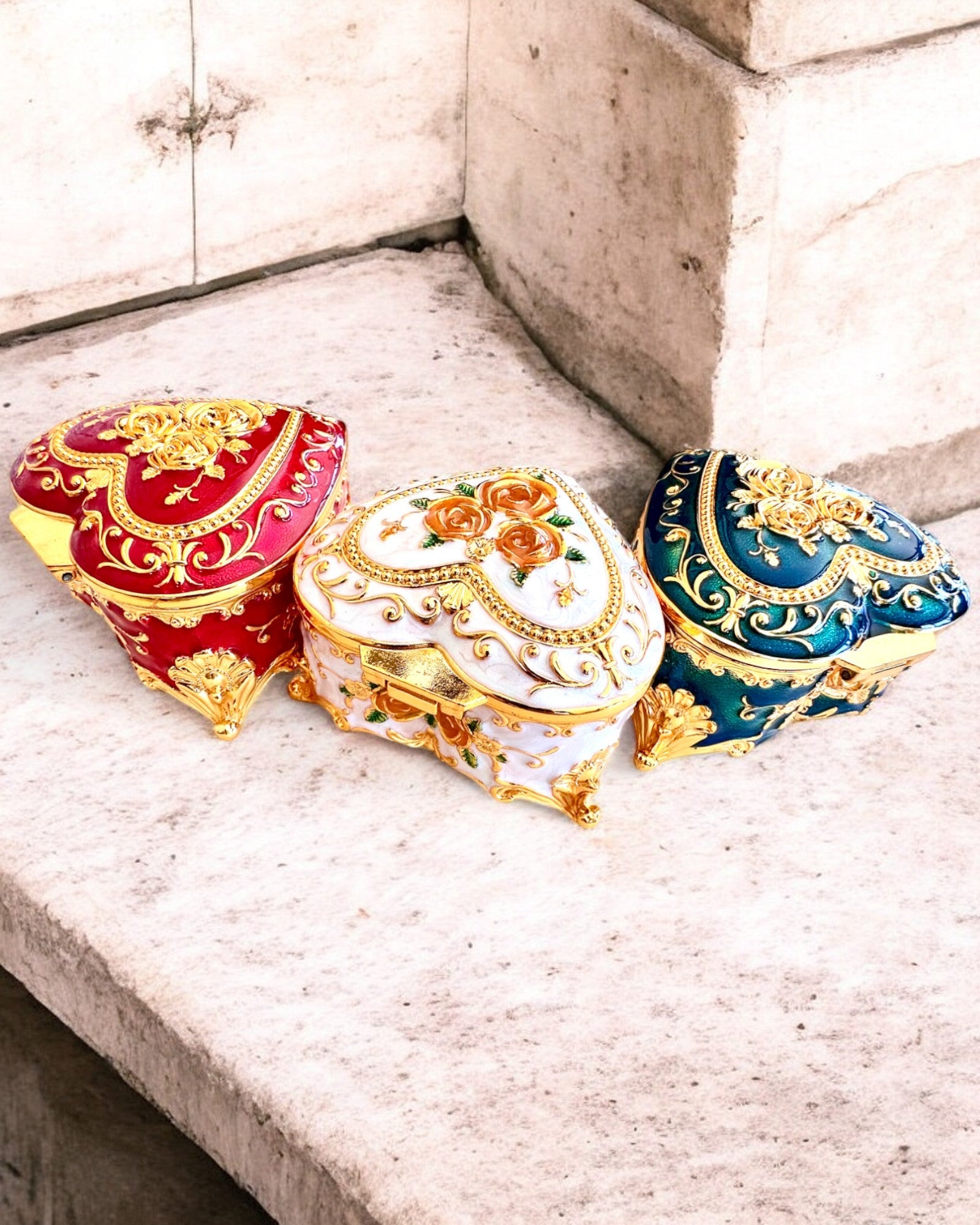 Coffret à bijoux "Royal Elegance" - avec option de gravure pour cadeau, 3 variantes au choix