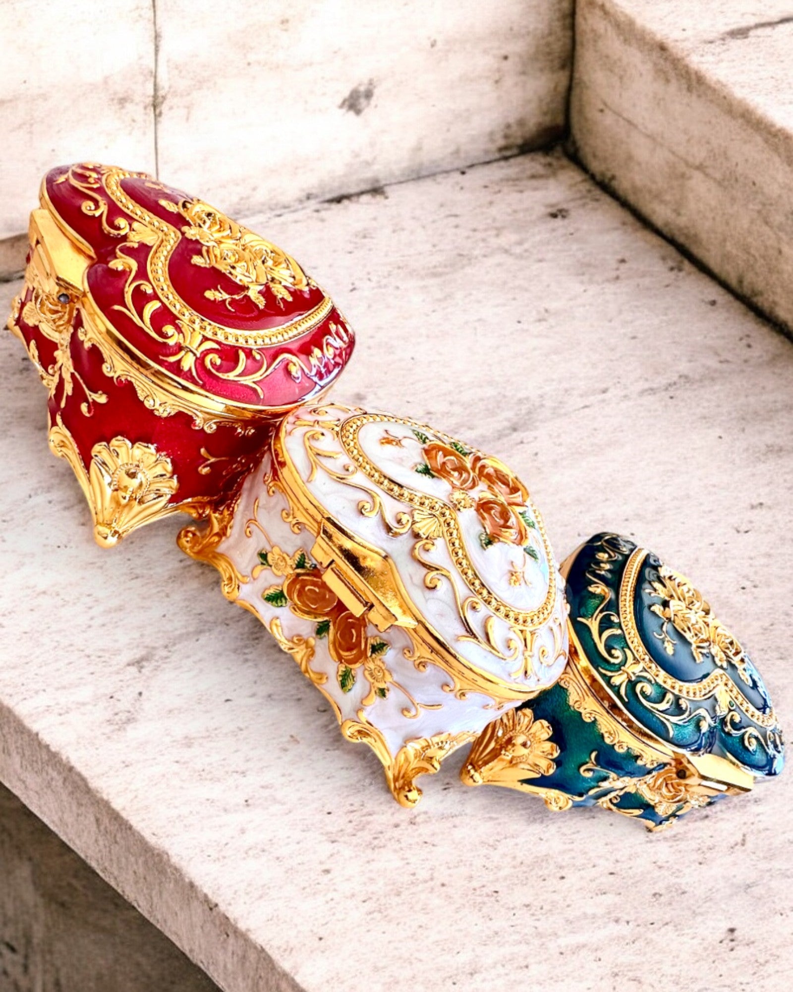 Coffret à bijoux "Royal Elegance" - avec option de gravure pour cadeau, 3 variantes au choix