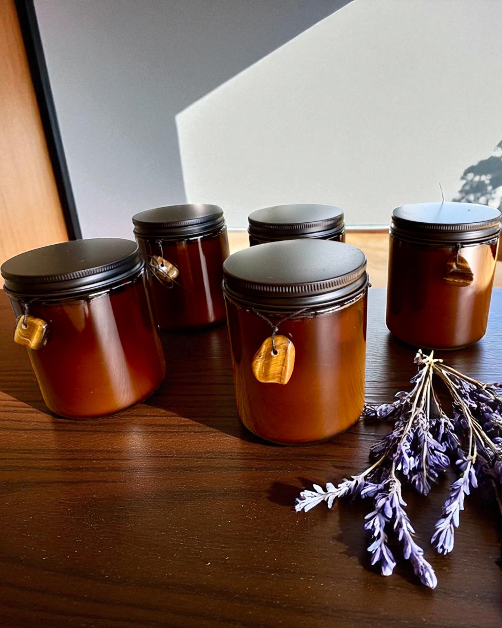 Intentional Candle Tiger Power – Confidence and Prosperity, 250 ml, option to personalize the lid for a gift