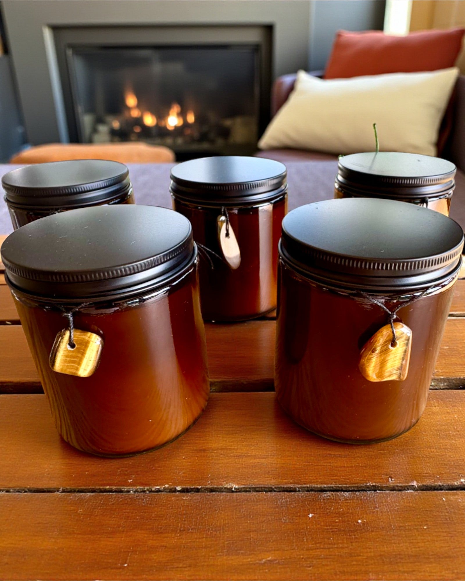 Intentional Candle Tiger Power – Confidence and Prosperity, 250 ml, option to personalize the lid for a gift