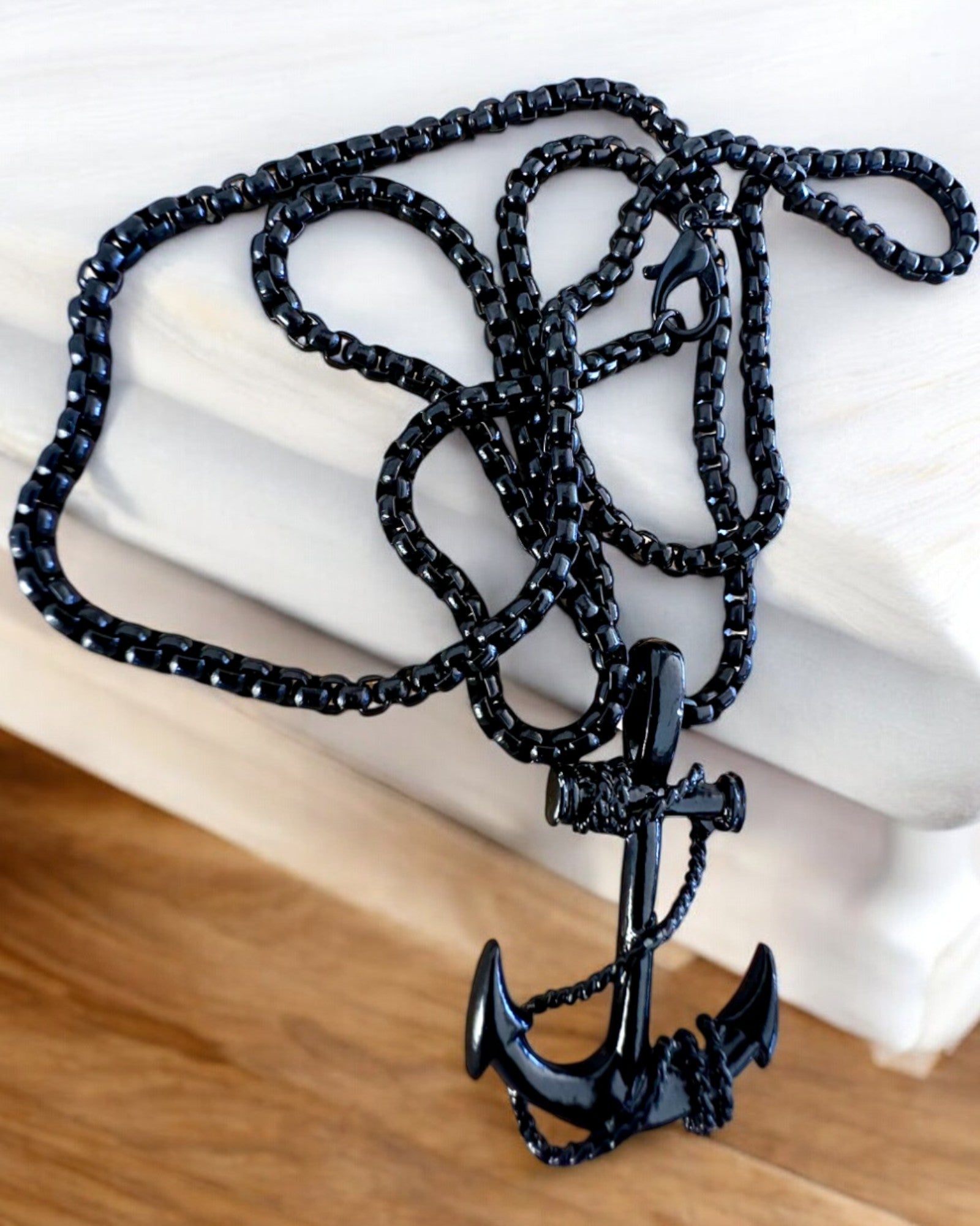 Ancre de Détermination, Amulette Marine, collier, possibilité de personnalisation avec gravure pour cadeau, 3 variantes au choix