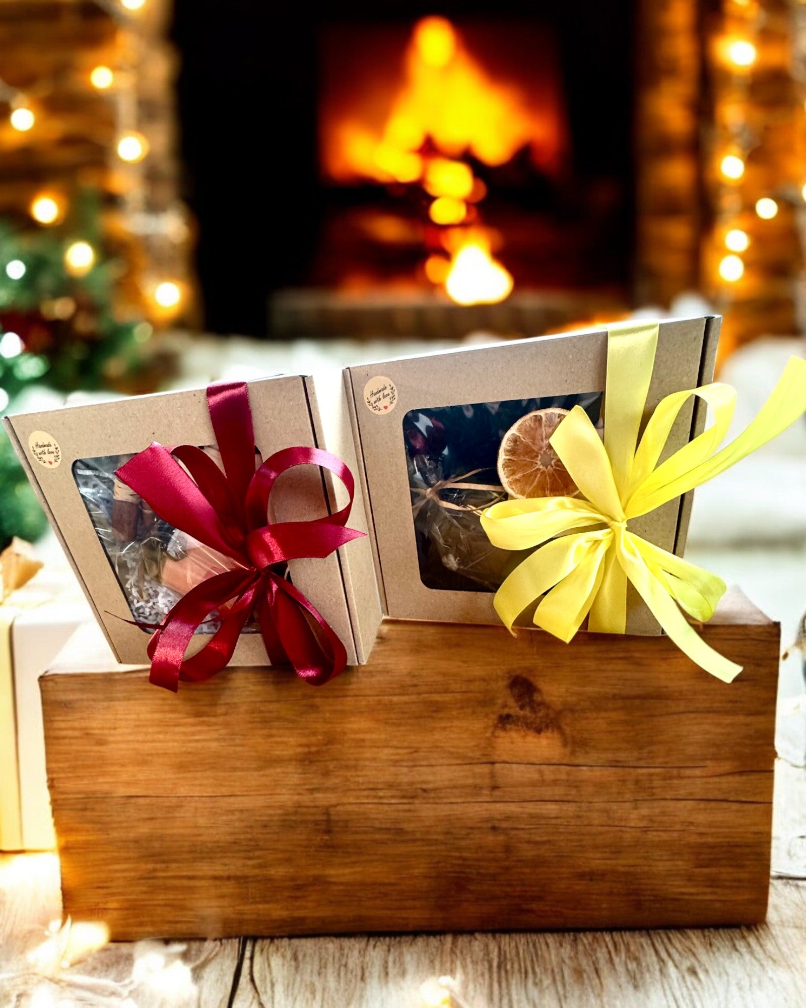 Bougie de soja intentionnelle 250 ml avec pierre naturelle â choisissez votre Ă©nergie : Citrine ou Grenat, personnalisation par gravure pour cadeau