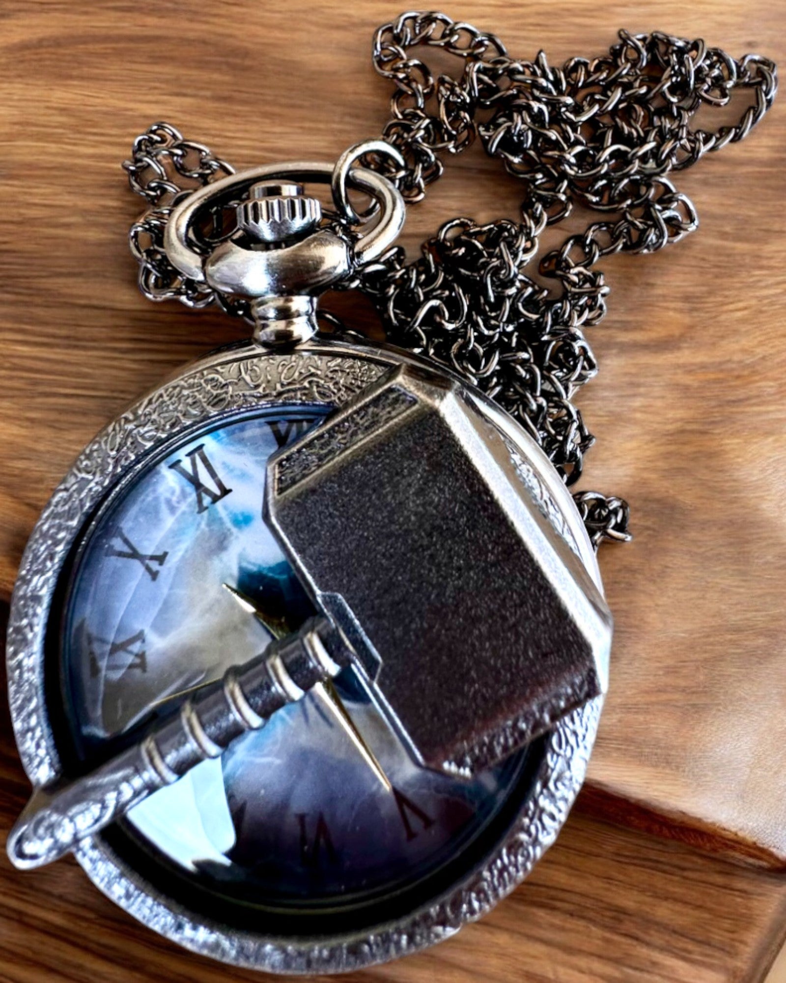 Time Hammer - Pocket Watch, customizable with engraving for a gift