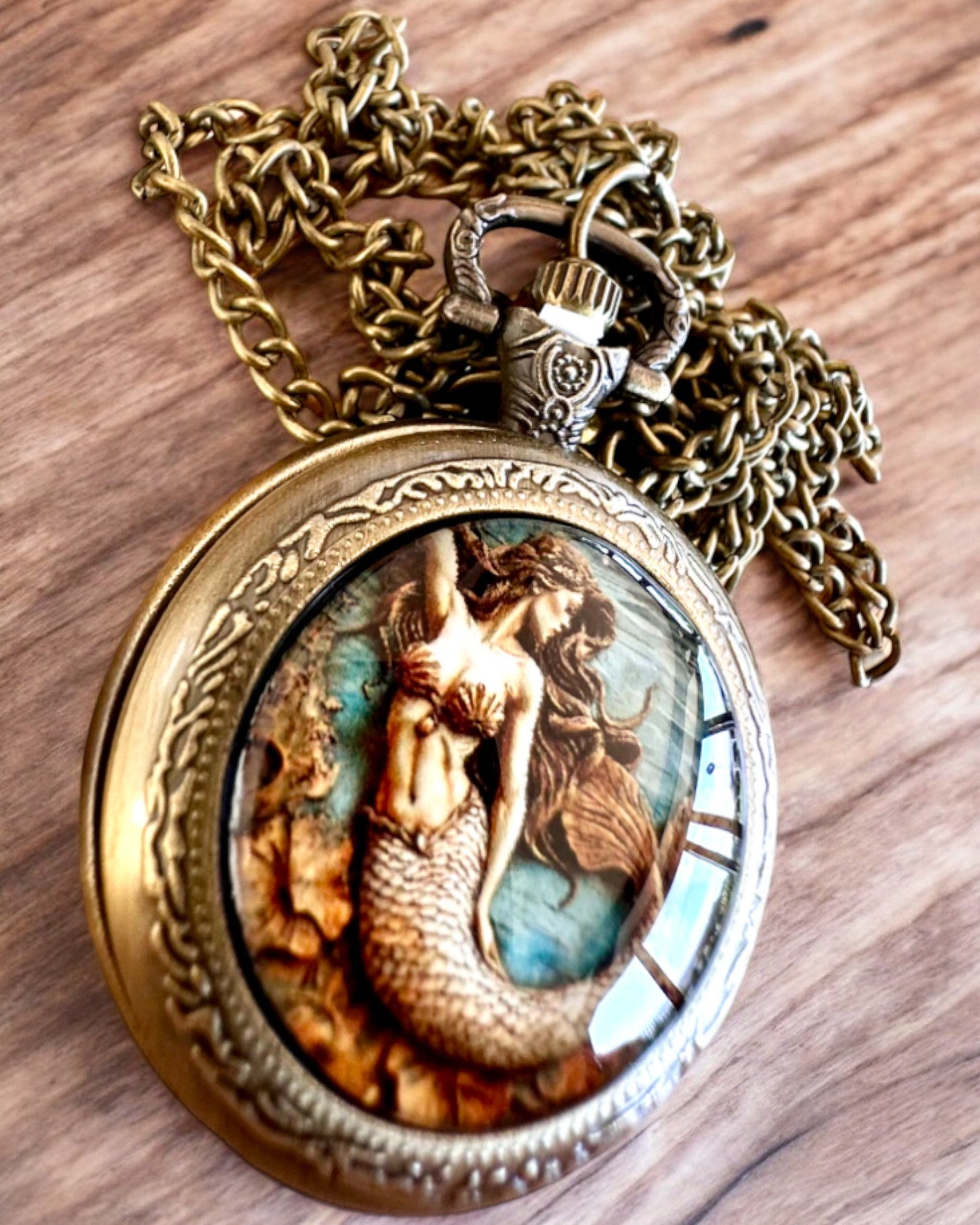 Montre de poche "Syrena Tajemnic", possibilité de personnalisation avec gravure pour cadeau