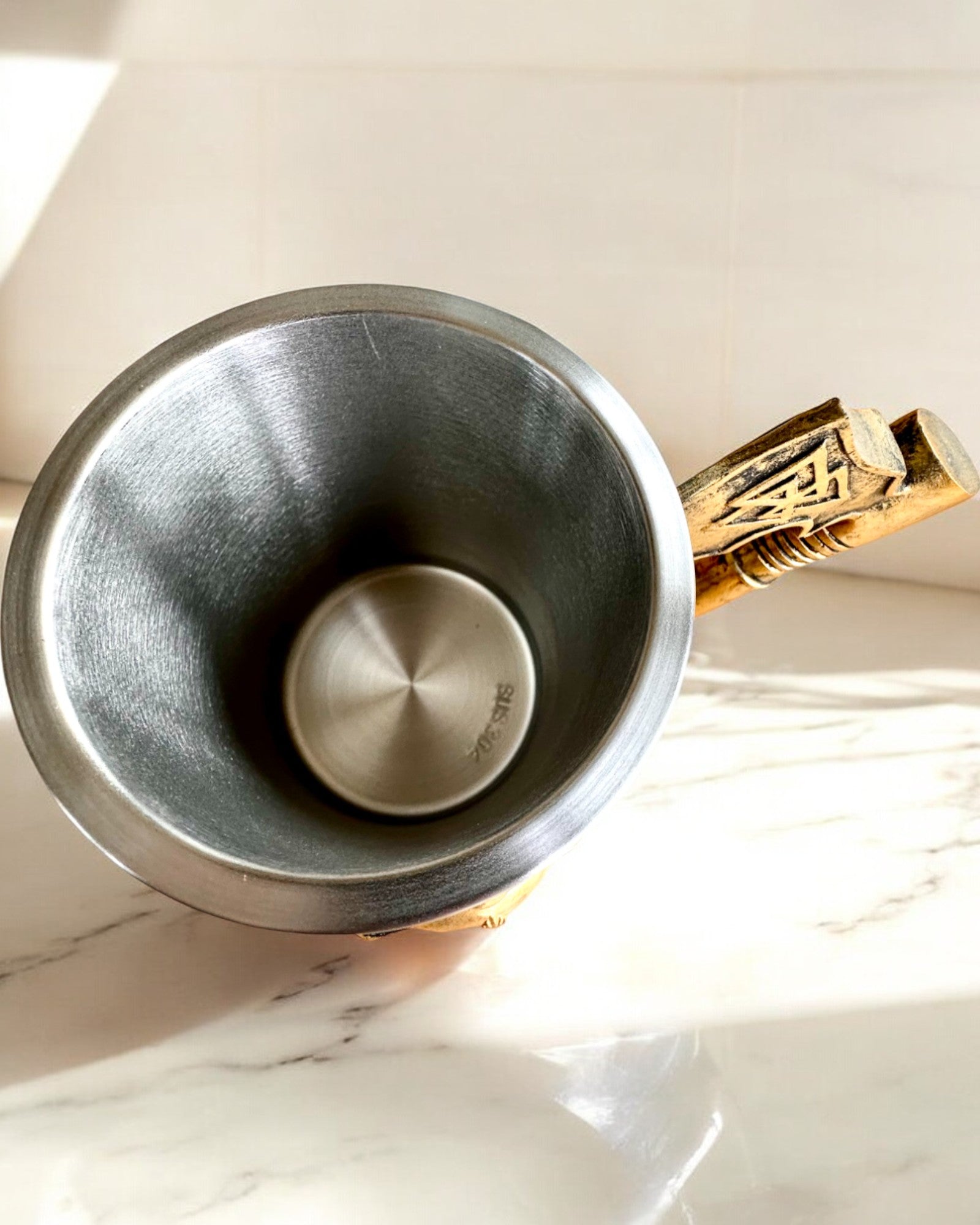 Boccale del Guerriero di Carnevale - 600 ml, 16 cm di altezza, possibilità di personalizzazione con incisione per regalo