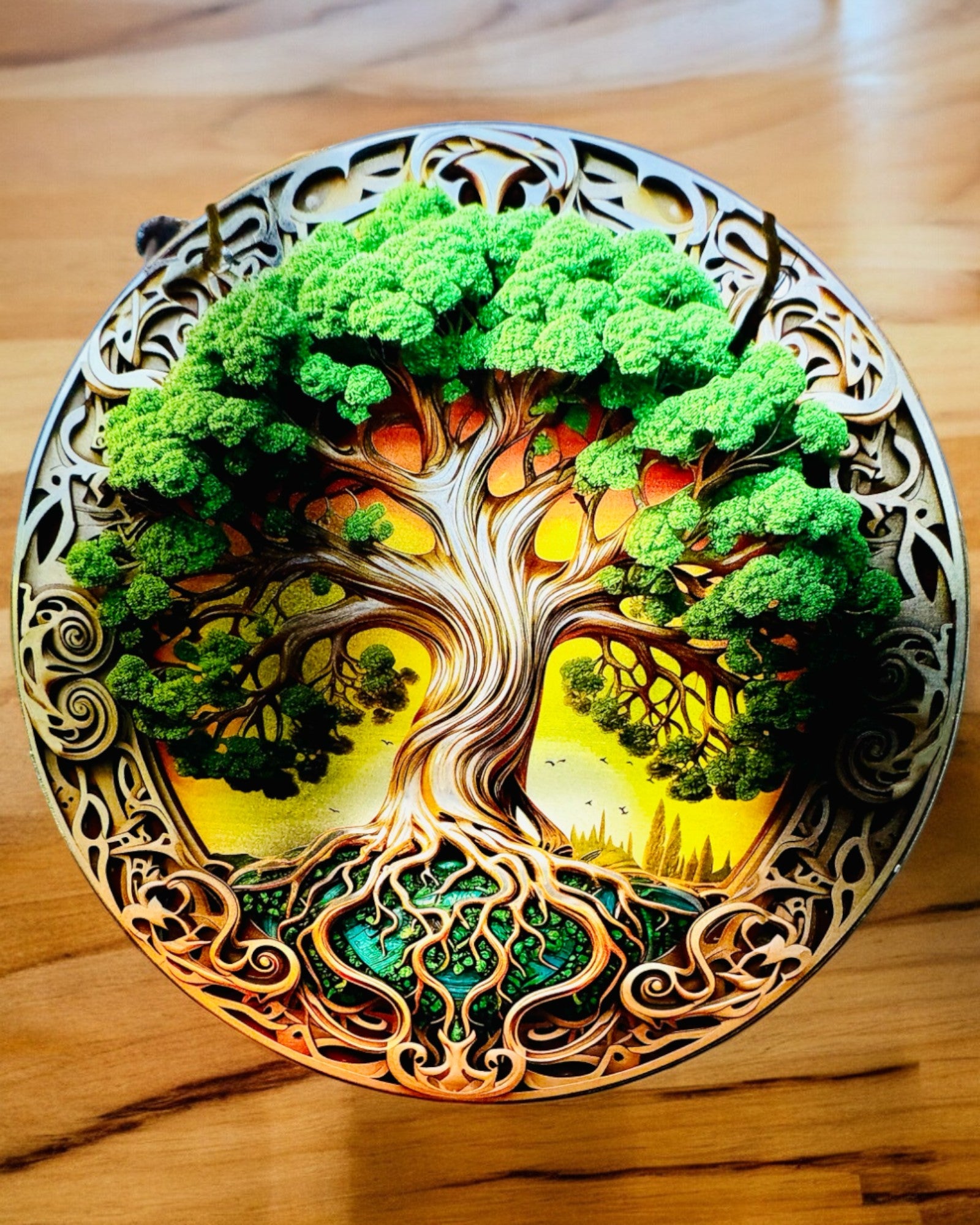 Ciondolo "Cerchi Magici della Natura" - possibilità di personalizzazione con incisione. 3 varianti tra cui scegliere