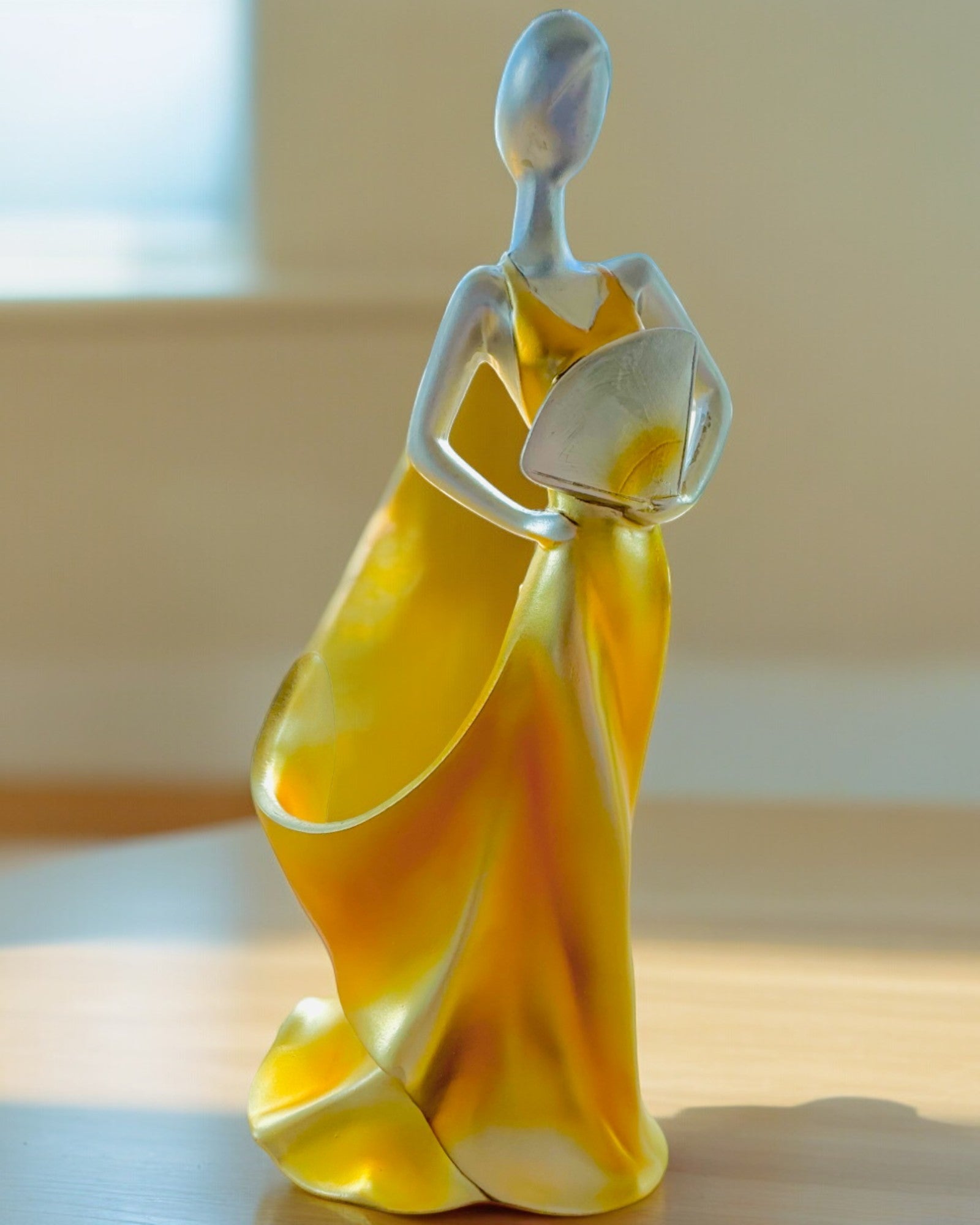 Élégant Porte-Bouteille - Statue de Dame - personnalisation par gravure, 2 variantes au choix