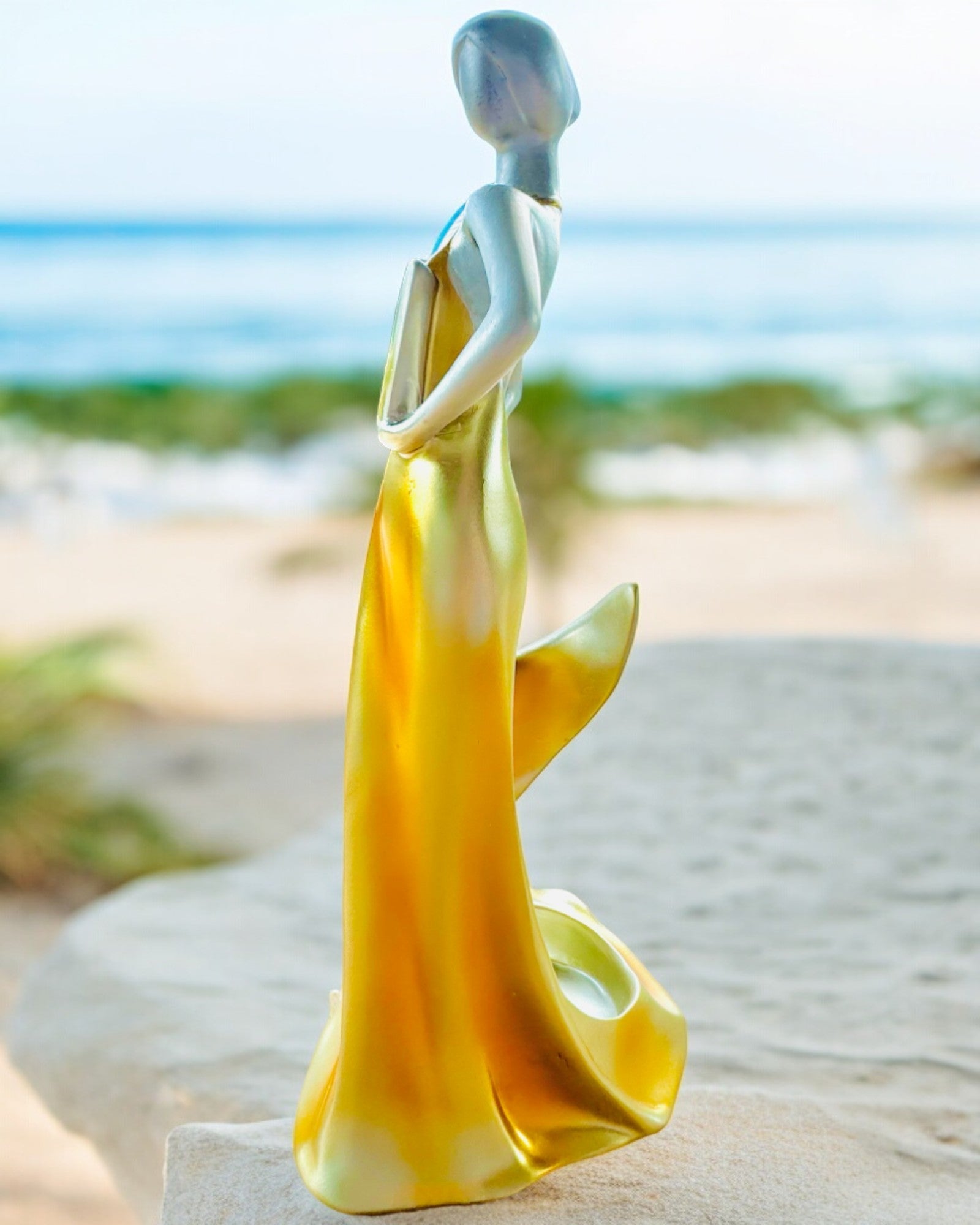 Élégant Porte-Bouteille - Statue de Dame - personnalisation par gravure, 2 variantes au choix