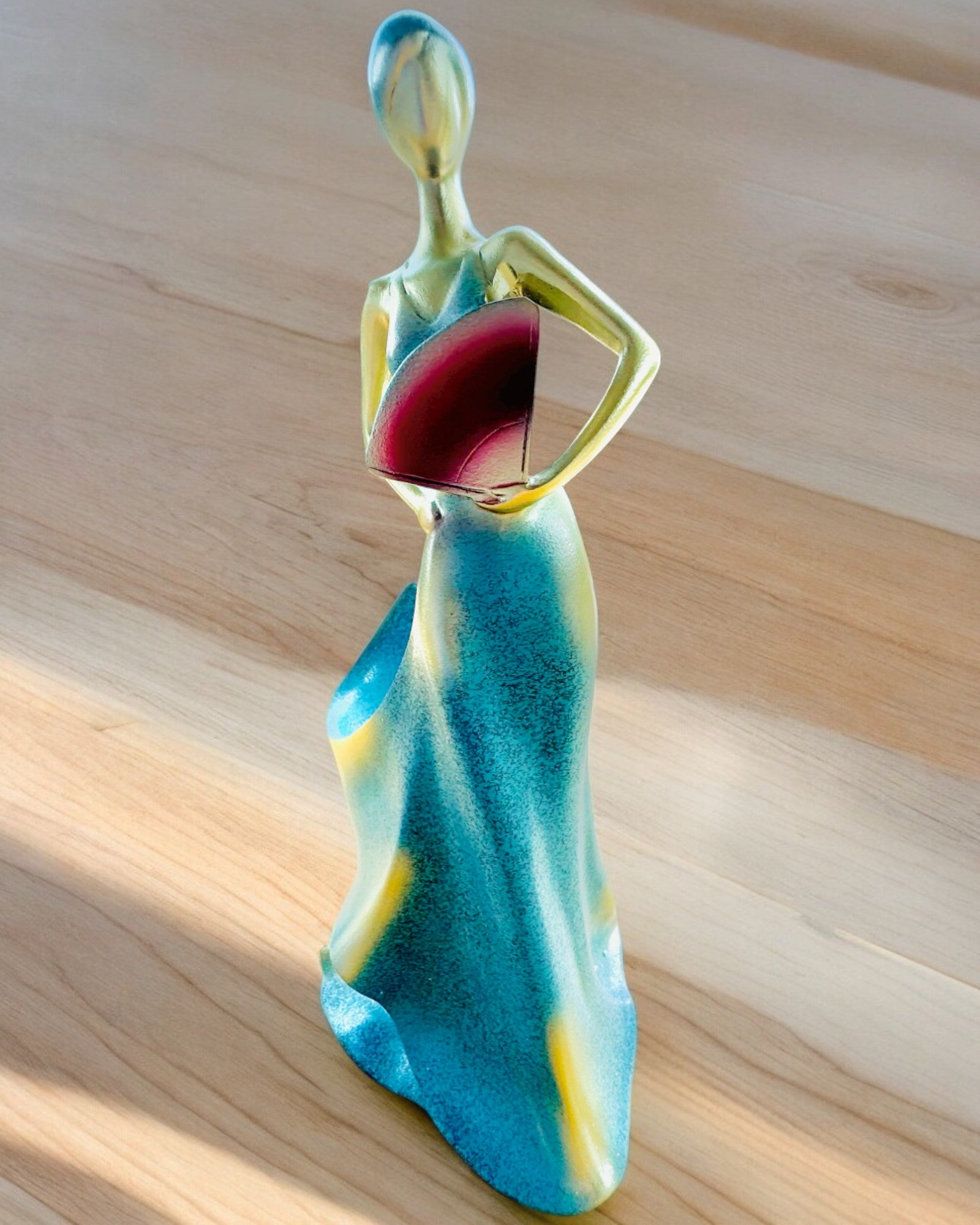 Élégant Porte-Bouteille - Statue de Dame - personnalisation par gravure, 2 variantes au choix