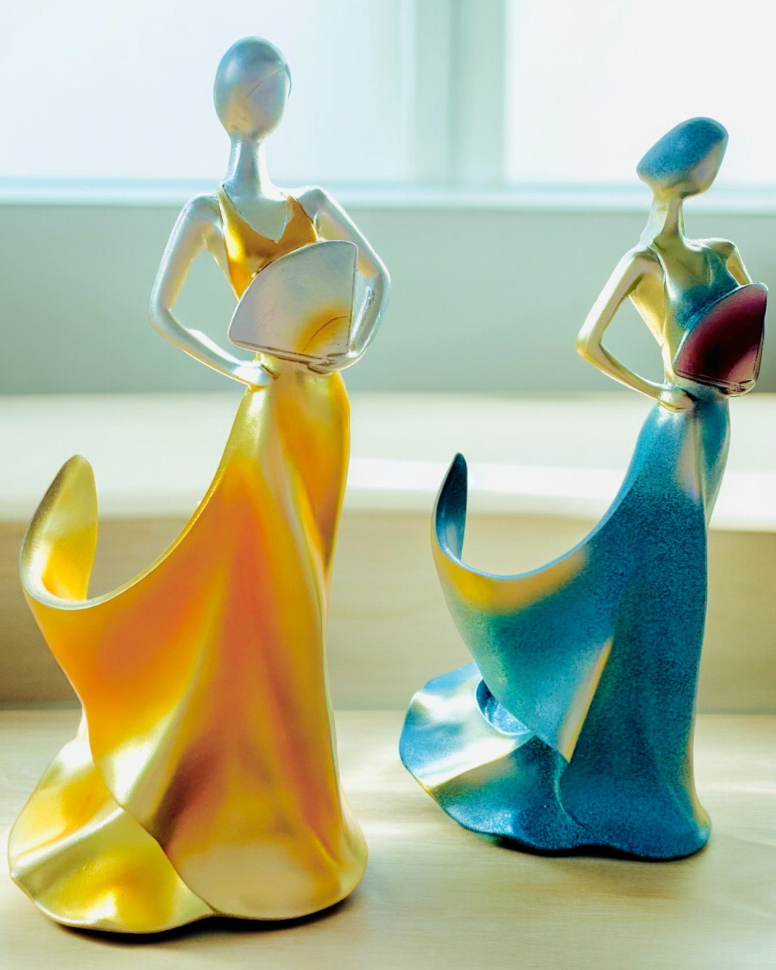 Élégant Porte-Bouteille - Statue de Dame - personnalisation par gravure, 2 variantes au choix