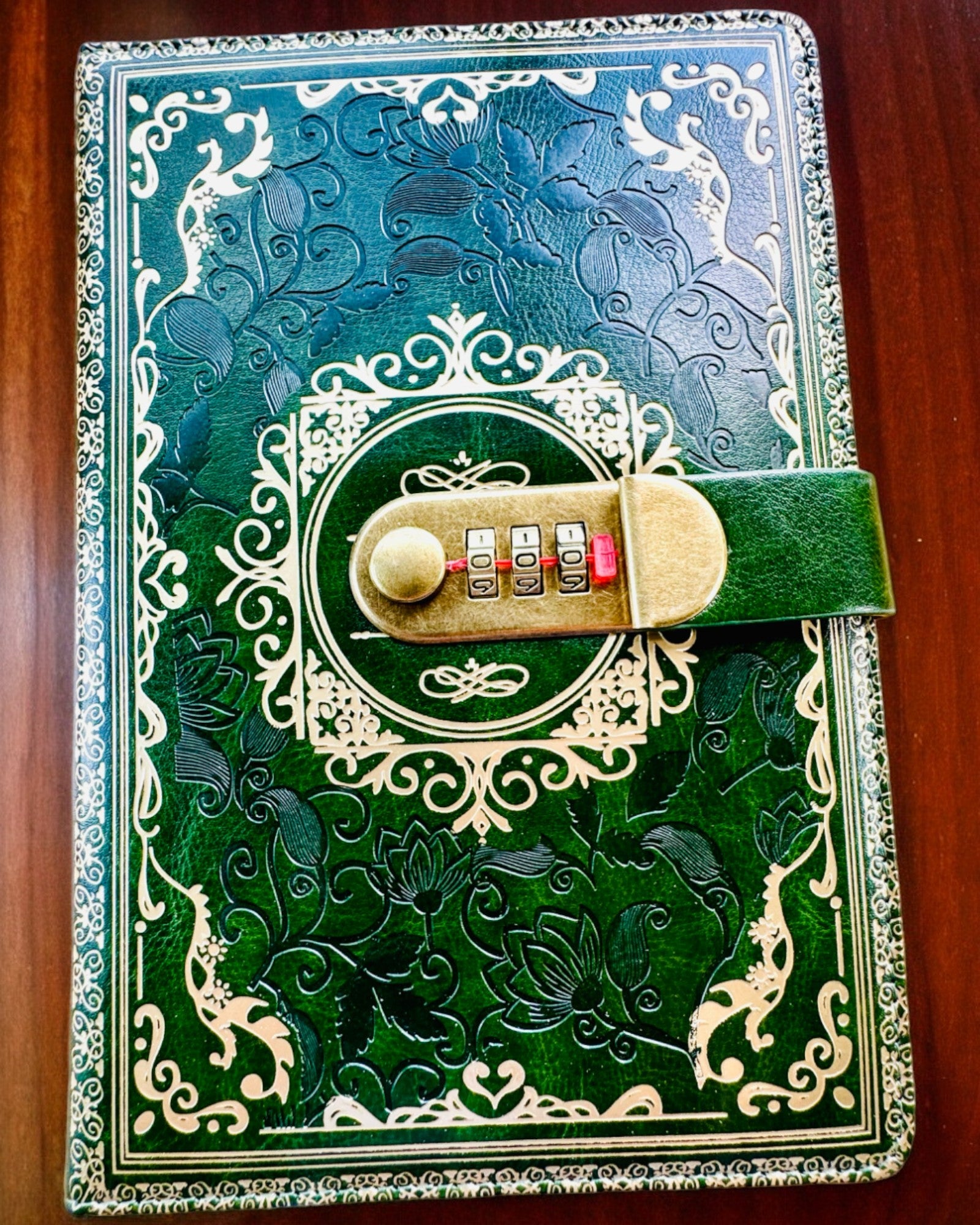 Exclusive Leather Notebook "Sekretnik" A5 with Combination Lock - personalization with engraving