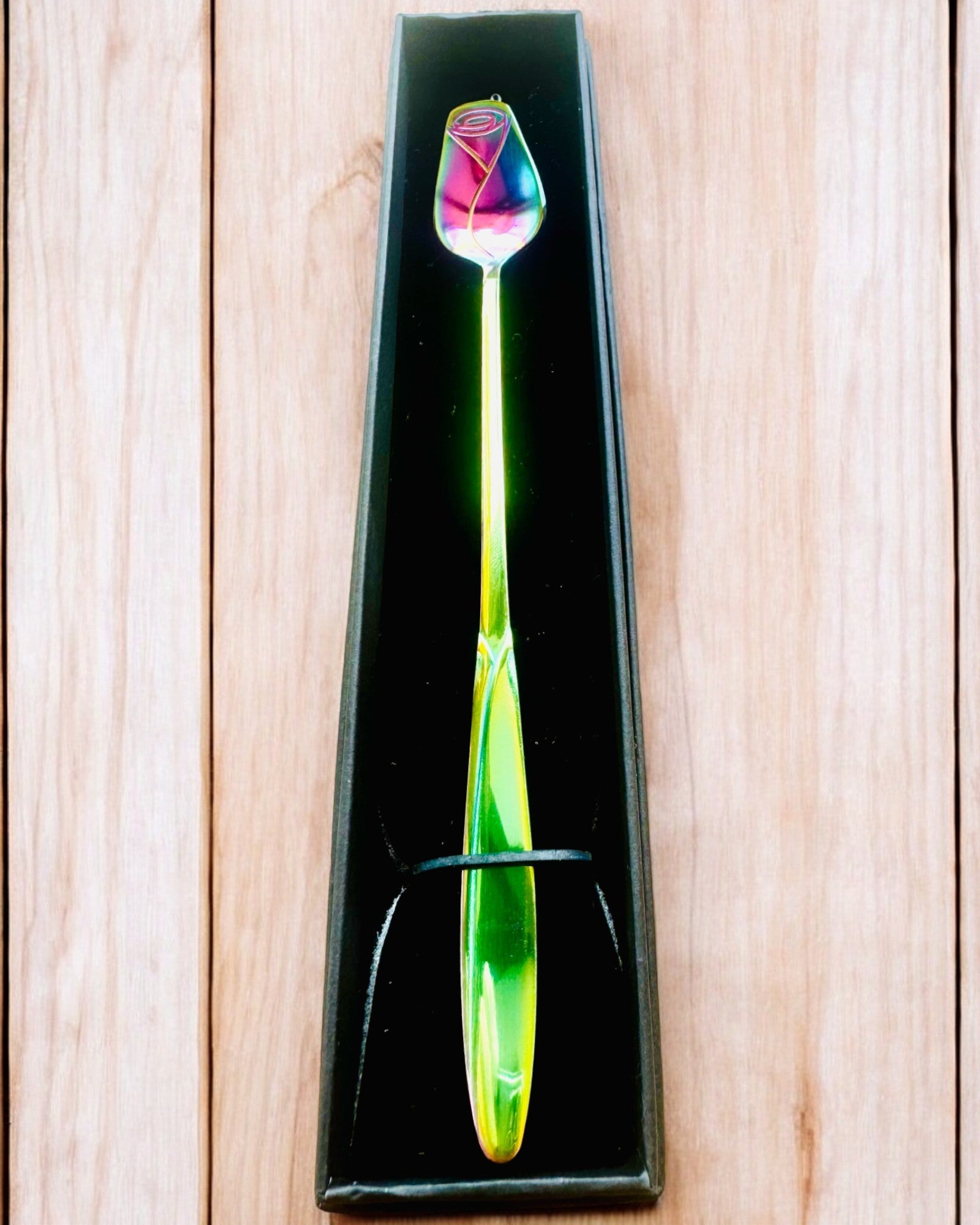 Cucchiaino Personalizzato Rosa con Opzione di Incisione per Regalo - 3 varianti di colore disponibili