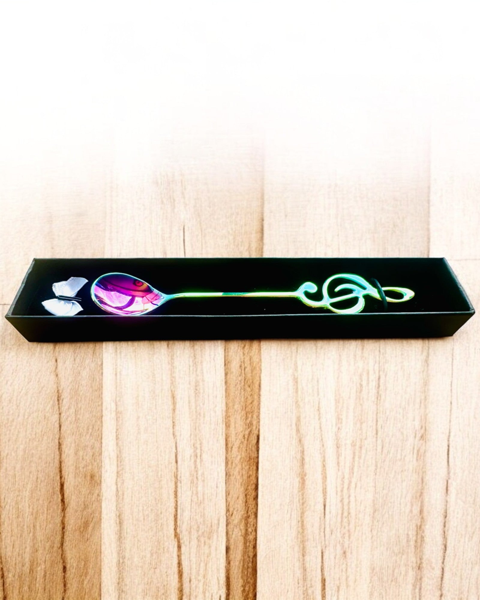 Cucchiaino Elegante con Chiave di Violino – Personalizzato per regalo, 2 varianti di colore a scelta