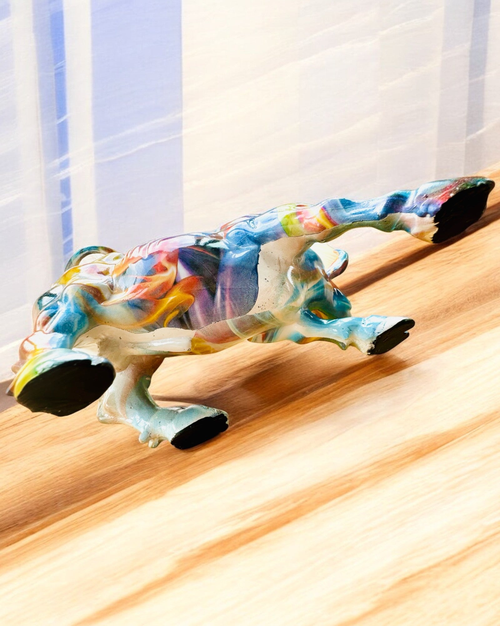 Sculpture Taureau Décoratif "BullArt" – Art Unique avec Option de Gravure - 4 variantes de couleur, pour un cadeau personnalisé