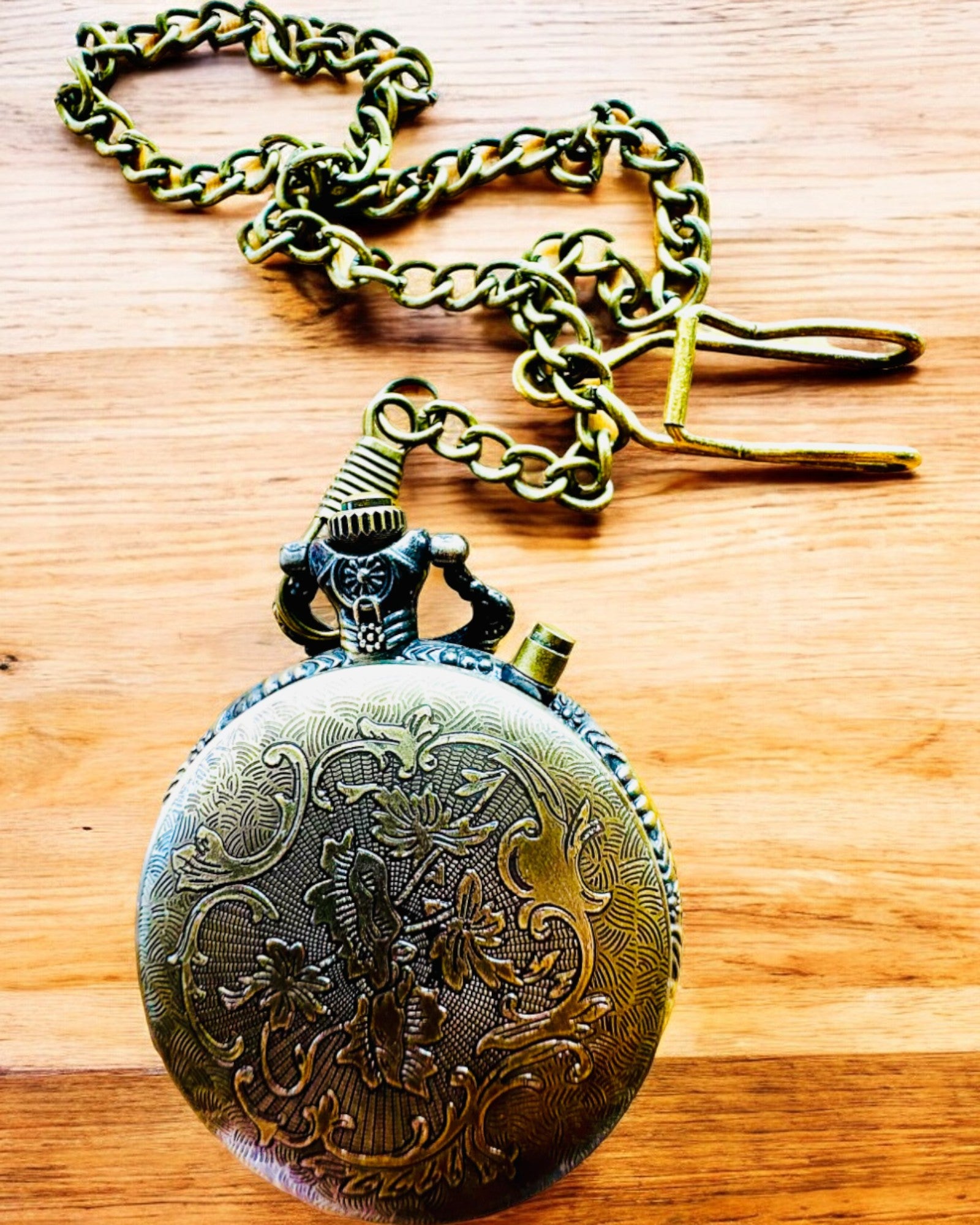 Taschenuhr "Motorrad-Elegant 2" – Gravur als Geschenk, 3 Farbvarianten