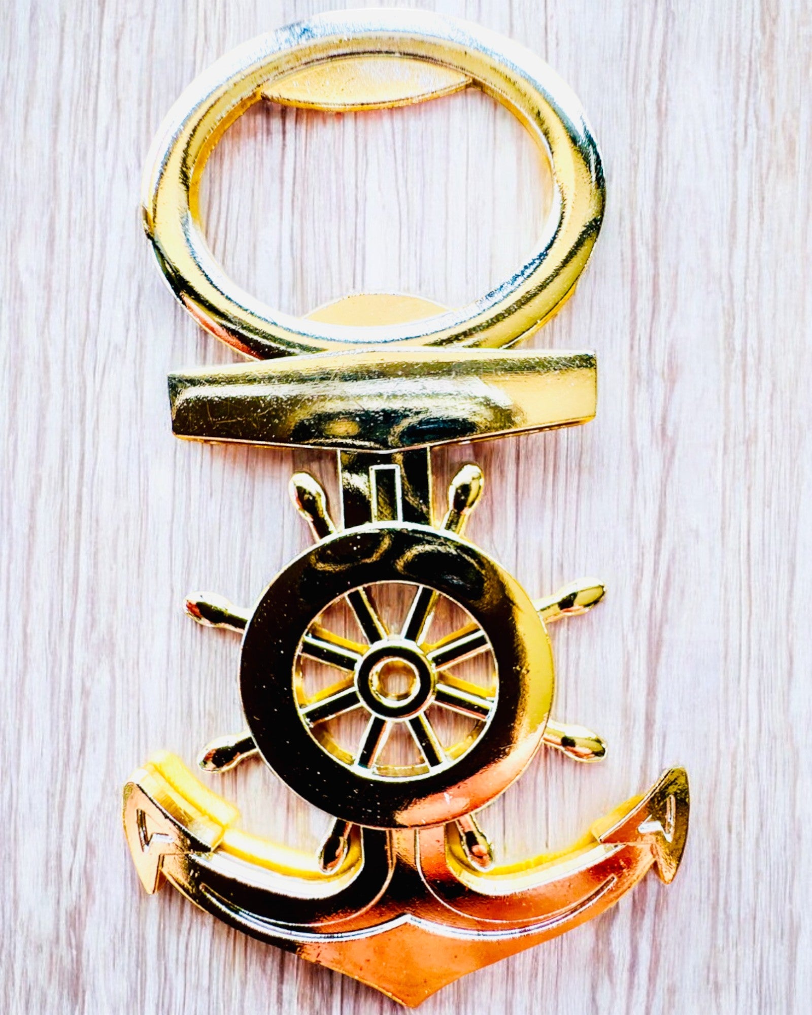 Kapitänsflaschenöffner - personalisierbar mit Gravur, Farbe Silber