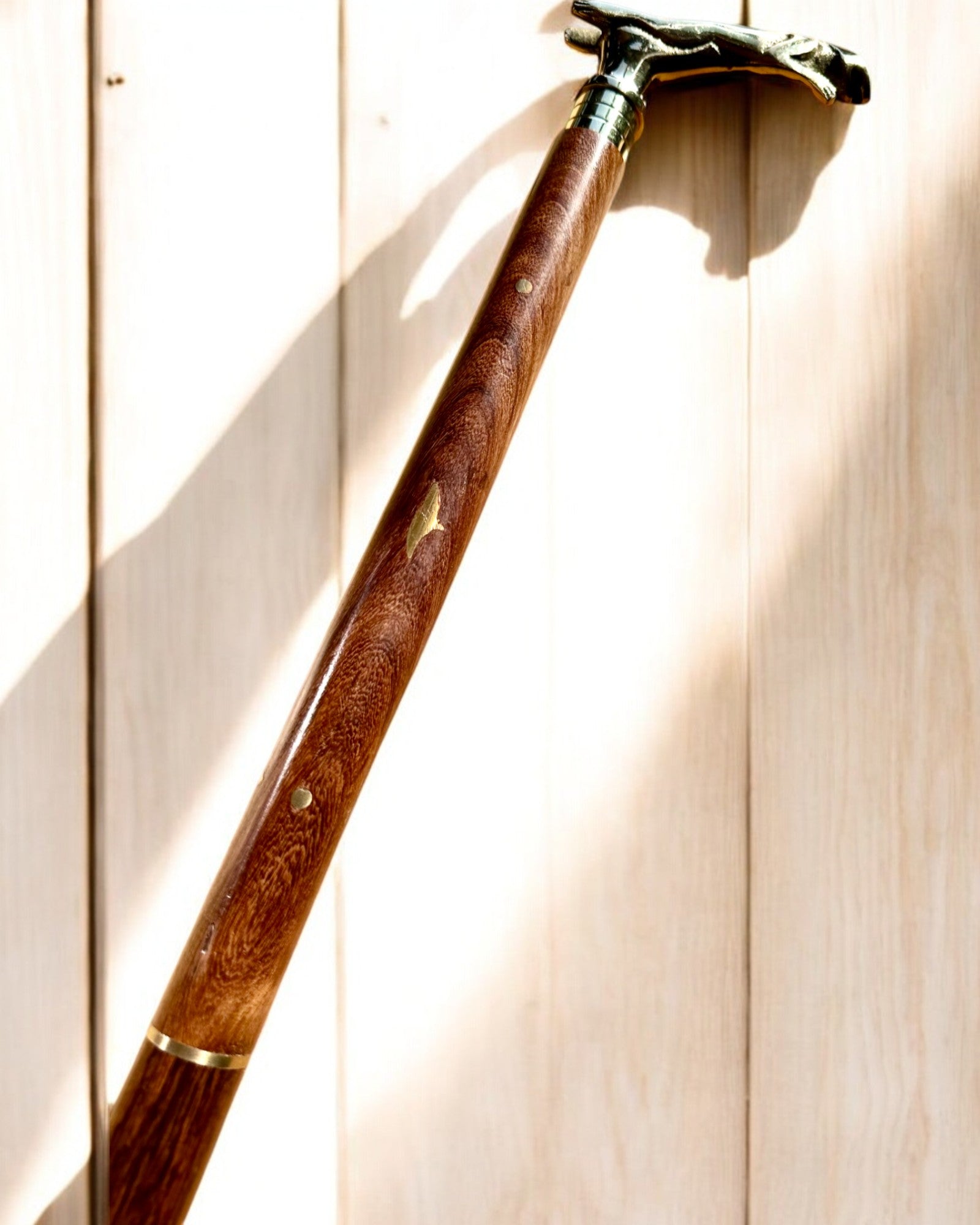 Bastone da passeggio "Jaguar Elegance" in legno di mango - possibilità di personalizzazione con incisione