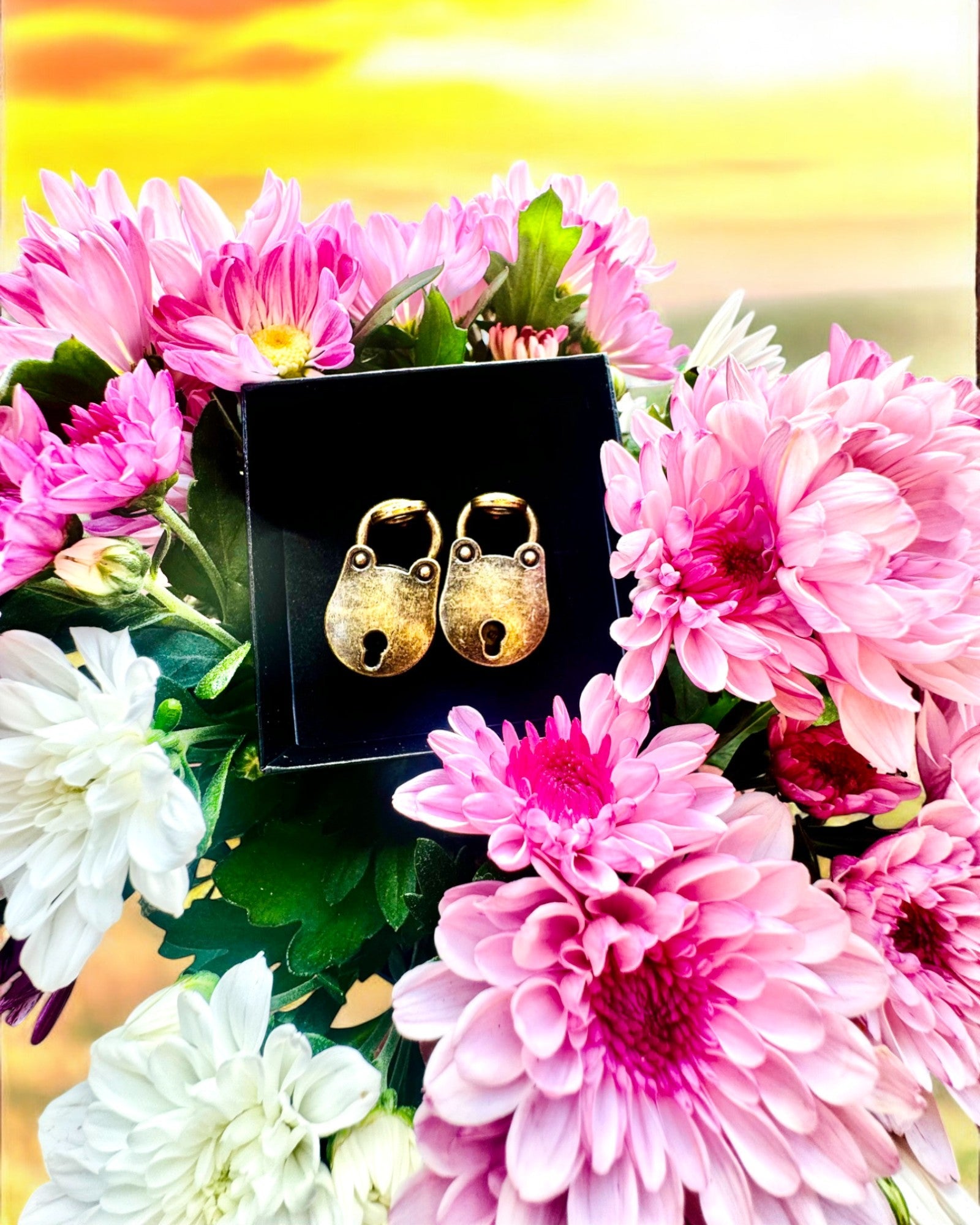 Miniatur-Liebesschlösser - Set aus 2 gravierten Retro-Schlössern, Personalisierung als Geschenk