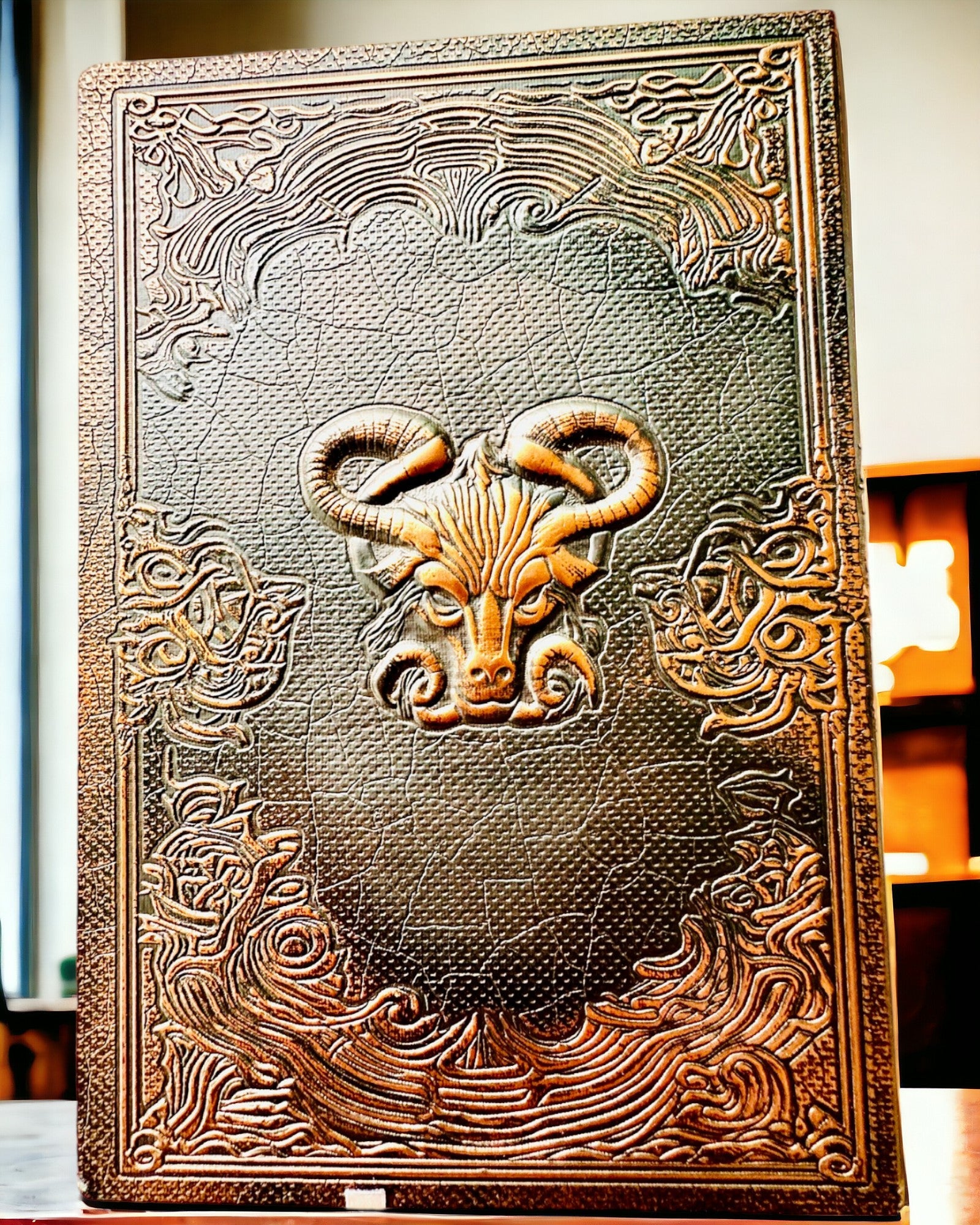Magic Notebook, "Divine Bull" notepad - Elegant and Unique Stationery, personalized with engraving