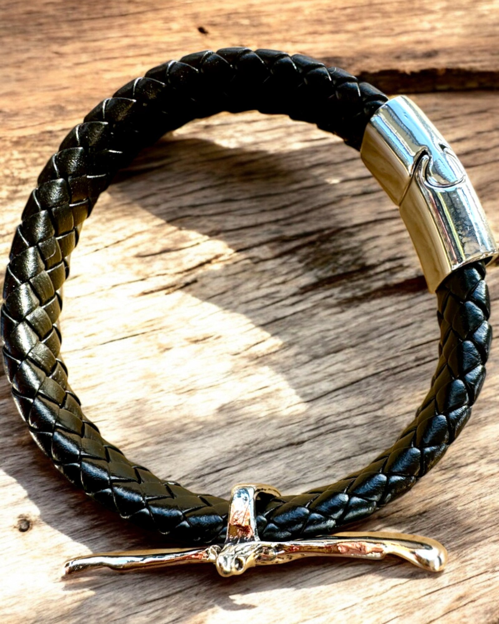 Bracciale da Uomo "SkyRider" – Stile in Pelle con Carattere - possibilità di personalizzazione con incisione