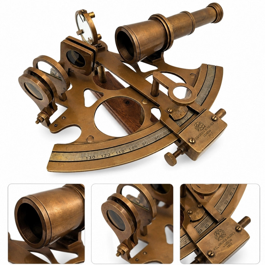 Großer Messing-Sextant – Geschenk für Segler - NSHB